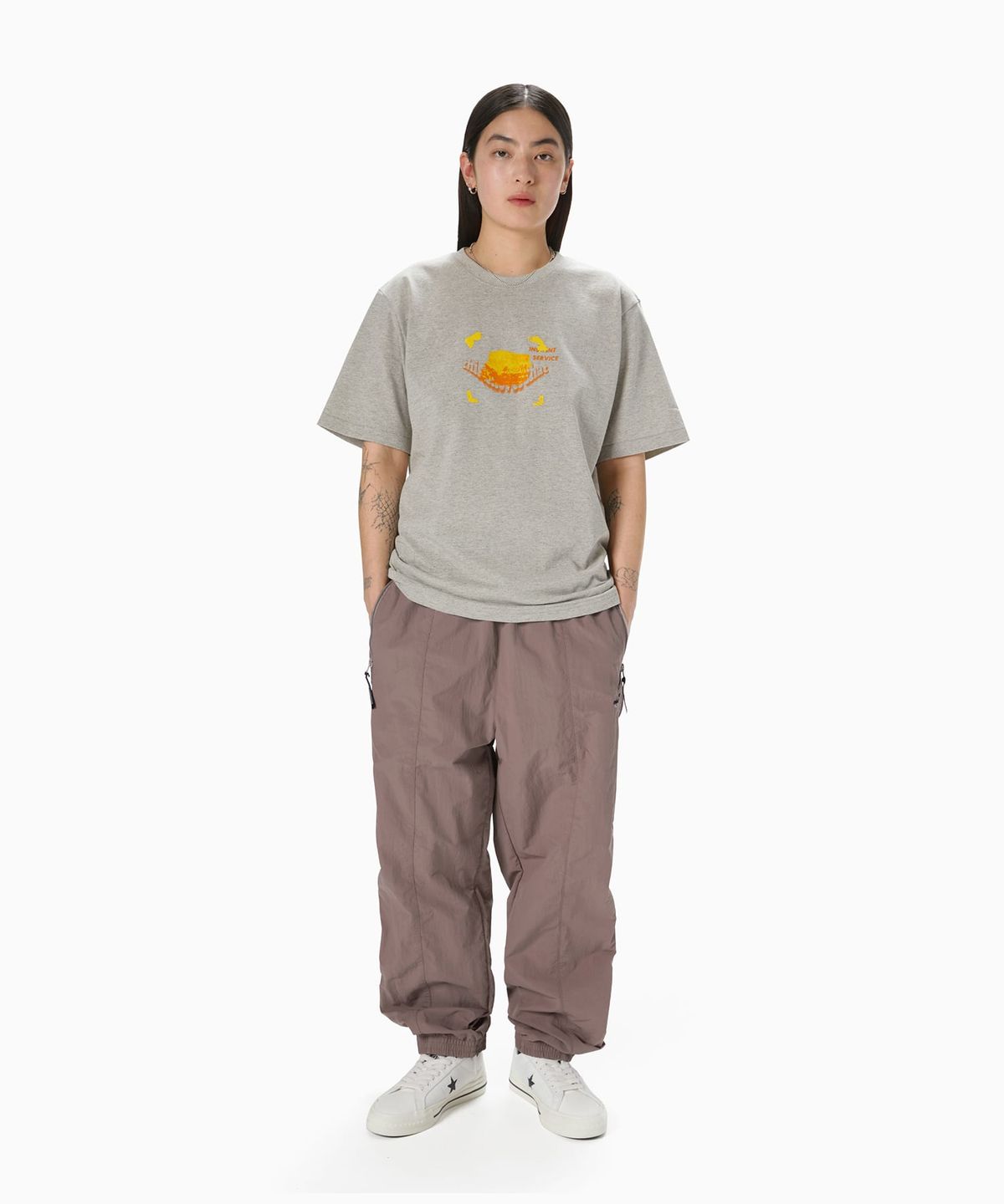디스이즈네버댓(THISISNEVERTHAT) Snowplow Tee Dark Heather Grey