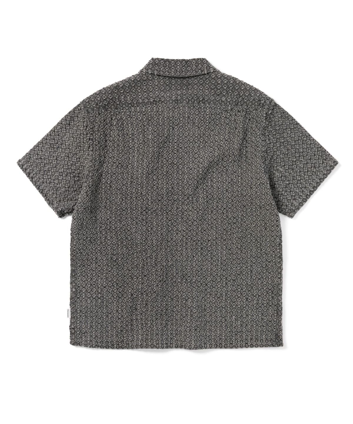 디스이즈네버댓(THISISNEVERTHAT) Damaged Denim Zip S/S Shirt Grey