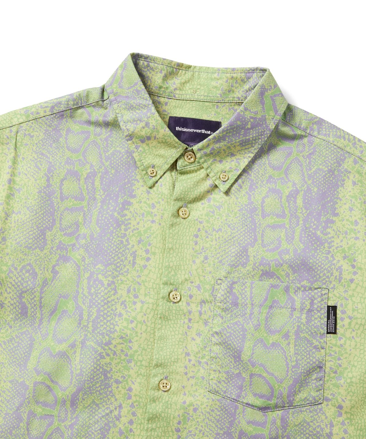 디스이즈네버댓(THISISNEVERTHAT) Python S/S Shirt Light Green