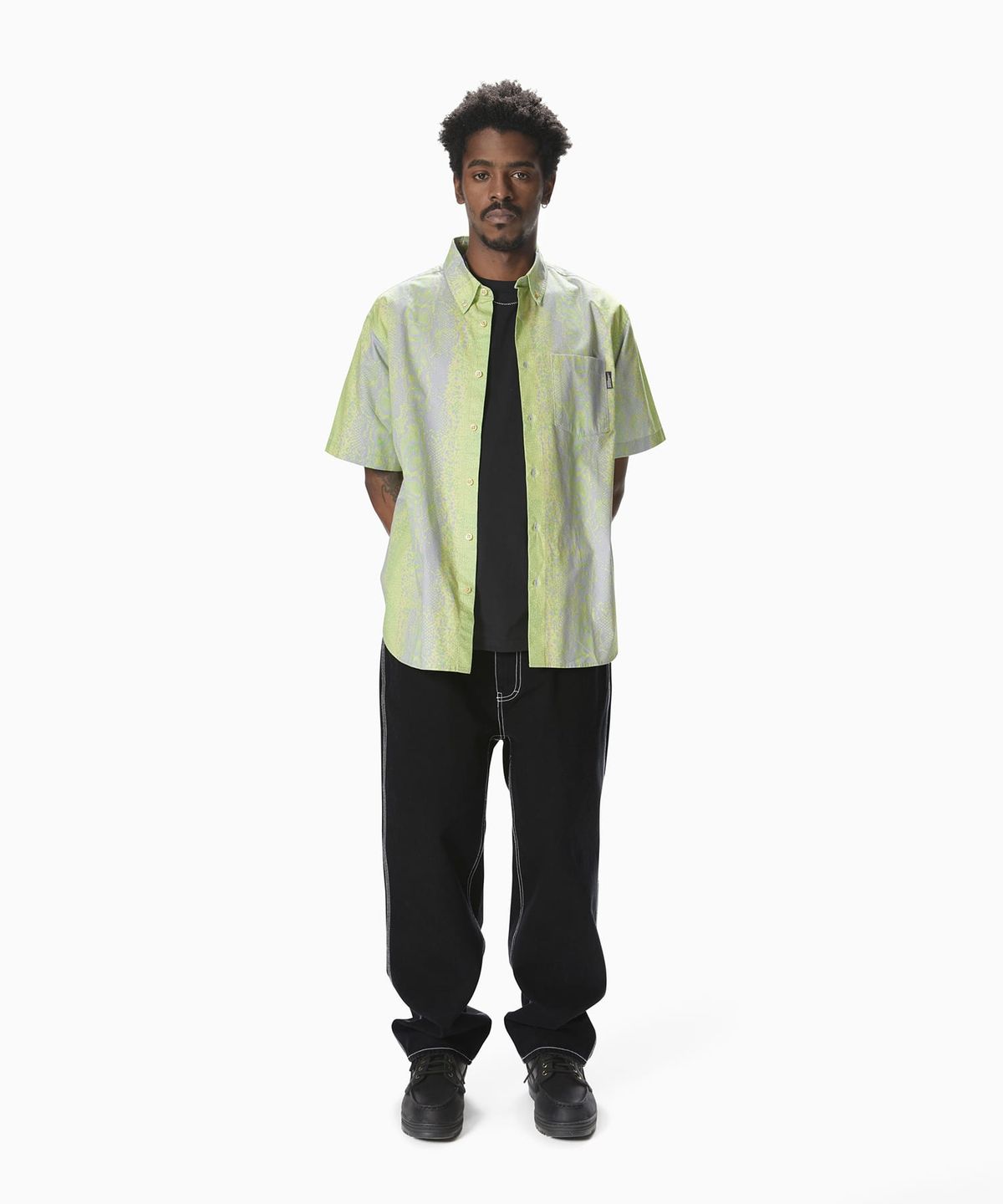 디스이즈네버댓(THISISNEVERTHAT) Python S/S Shirt Light Green