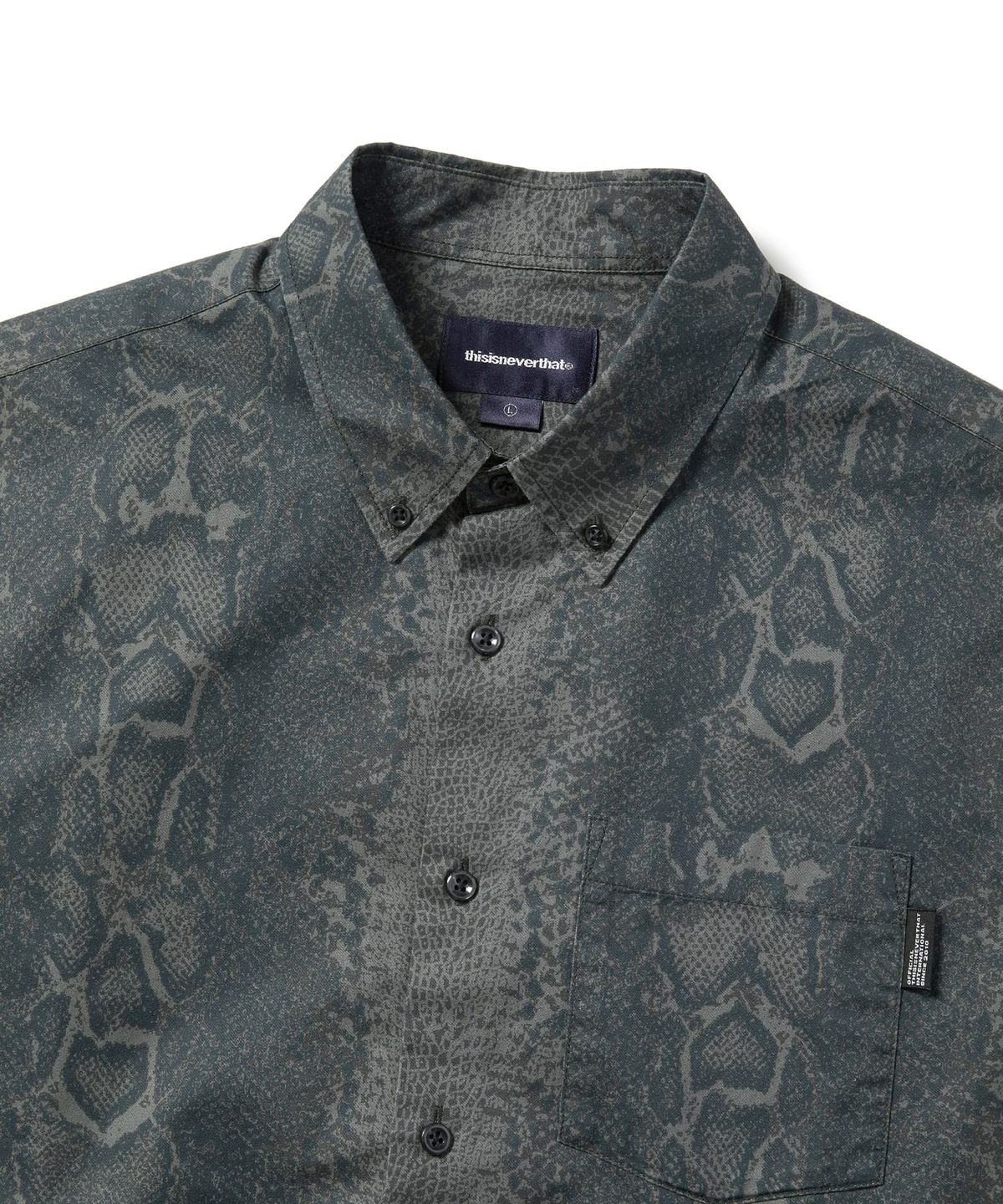 디스이즈네버댓(THISISNEVERTHAT) Python S/S Shirt Dark Navy