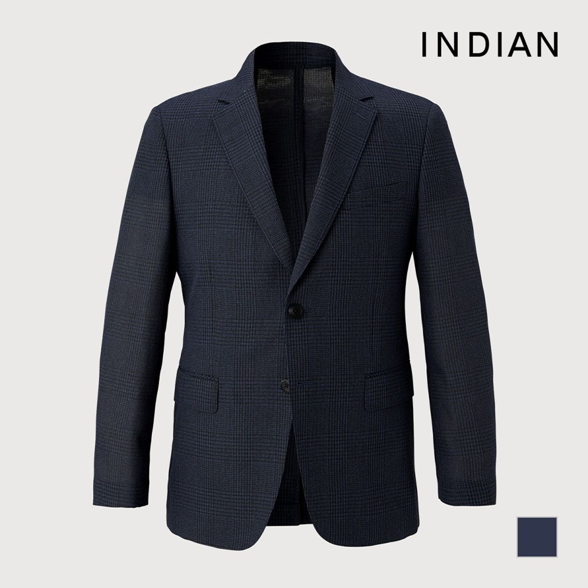 인디안(INDIAN) 남성 글렌체크 자켓_MITFUYM3211