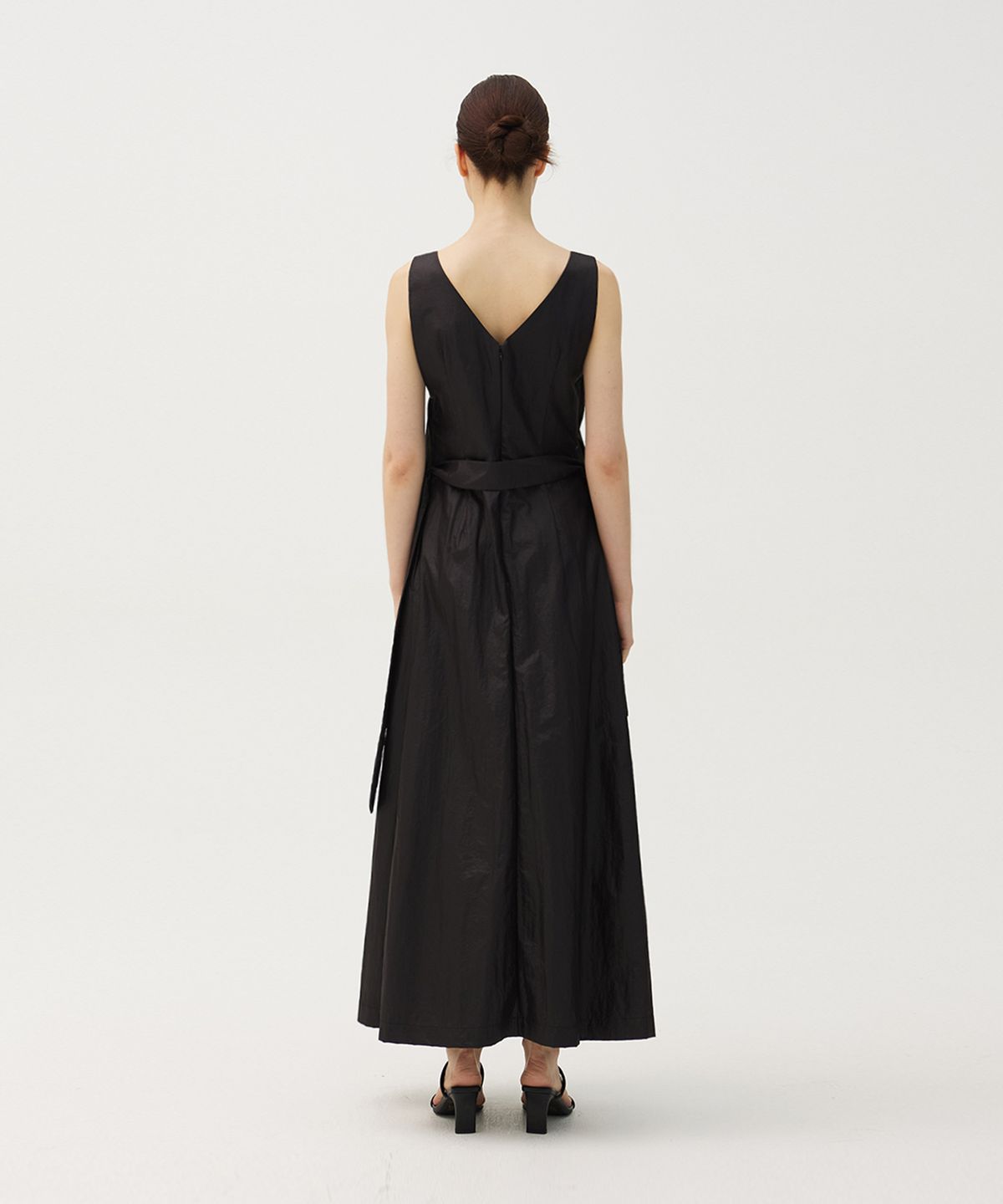 므아므(MMAM) Maxi doodle pleated dress