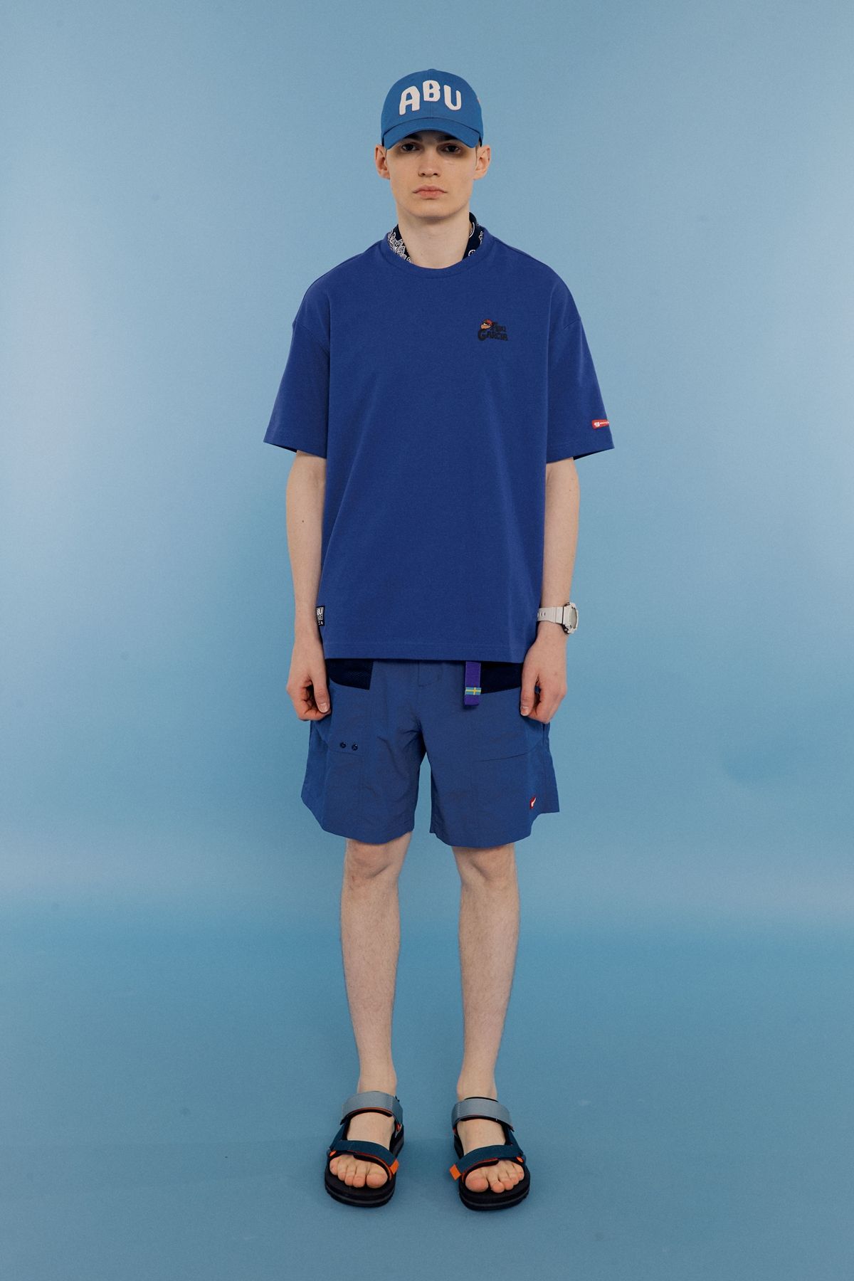 아부가르시아(ABU GARCIA) 메쉬 포켓 컬러 쇼츠 BLUE