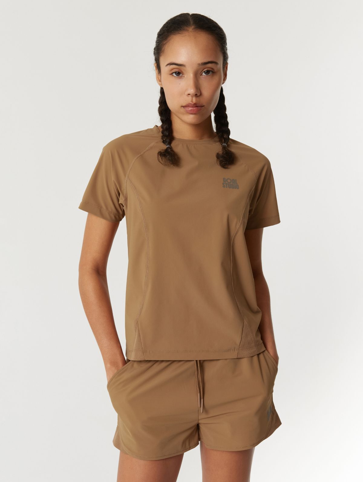 골스튜디오(GOALSTUDIO) WS AIR THROUGH SHORTS-BROWN