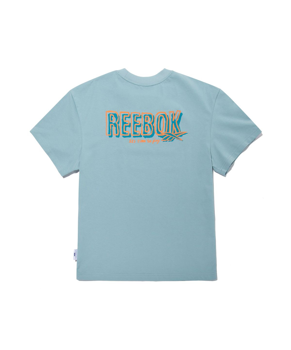 리복(REEBOK) 아이스코튼 그래픽 티셔츠 - 스카이