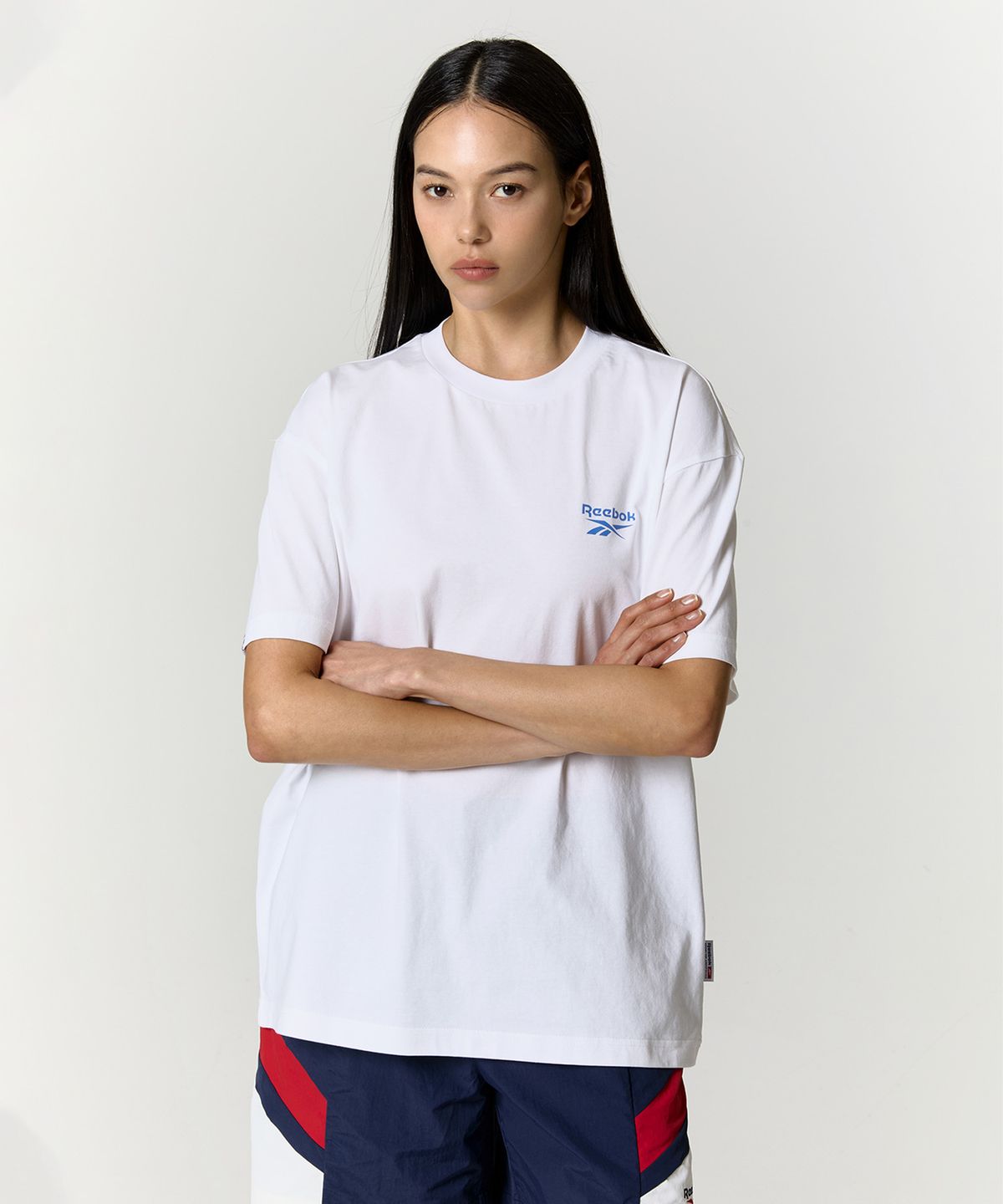 리복(REEBOK) 아이스코튼 그래픽 티셔츠 - 화이트