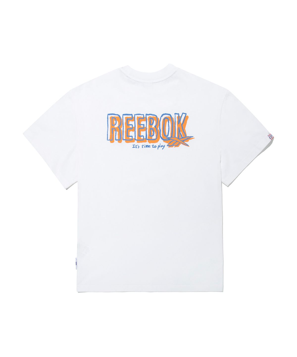 리복(REEBOK) 아이스코튼 그래픽 티셔츠 - 화이트