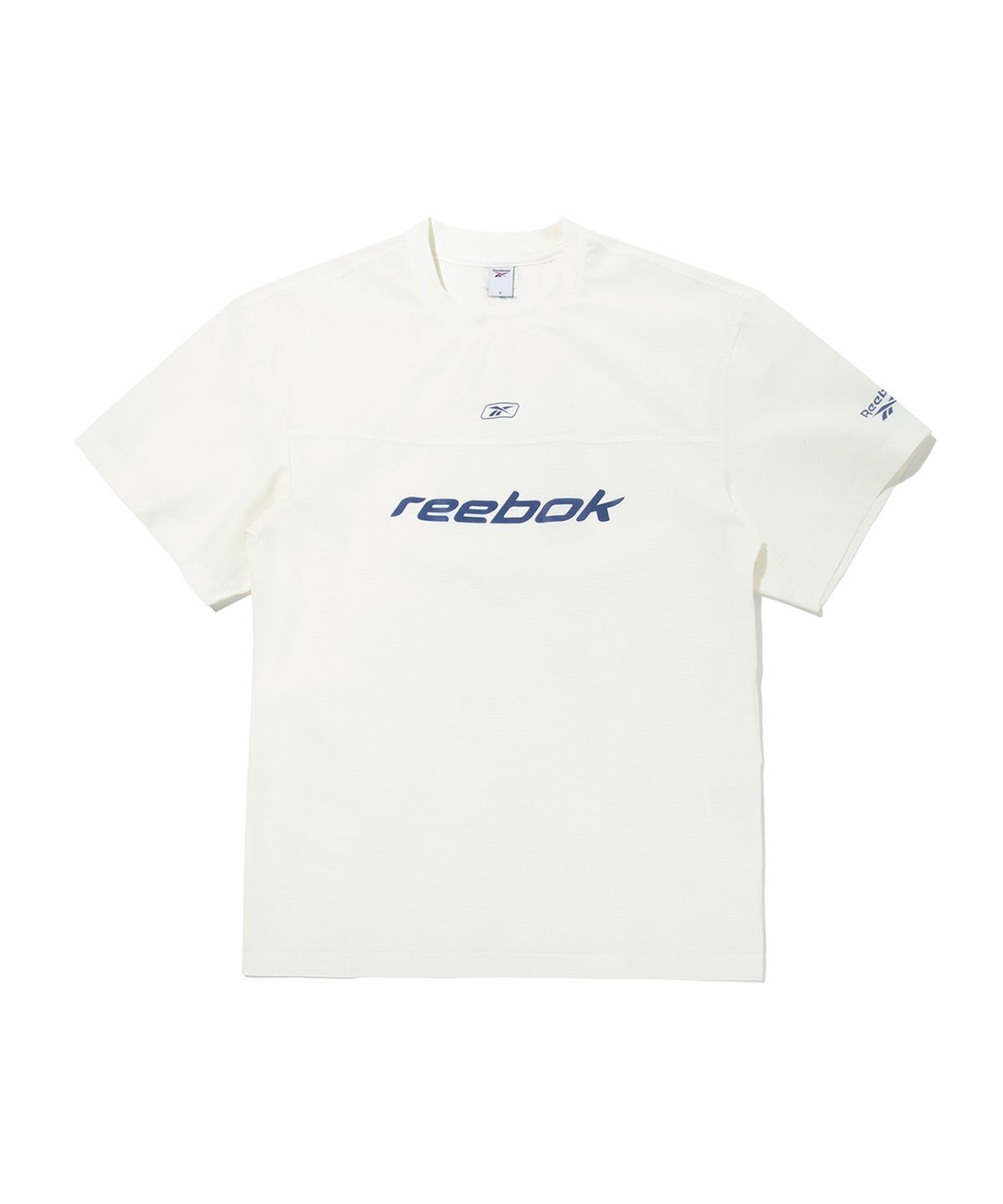 리복(REEBOK) 메쉬 우븐 티셔츠 - 화이트