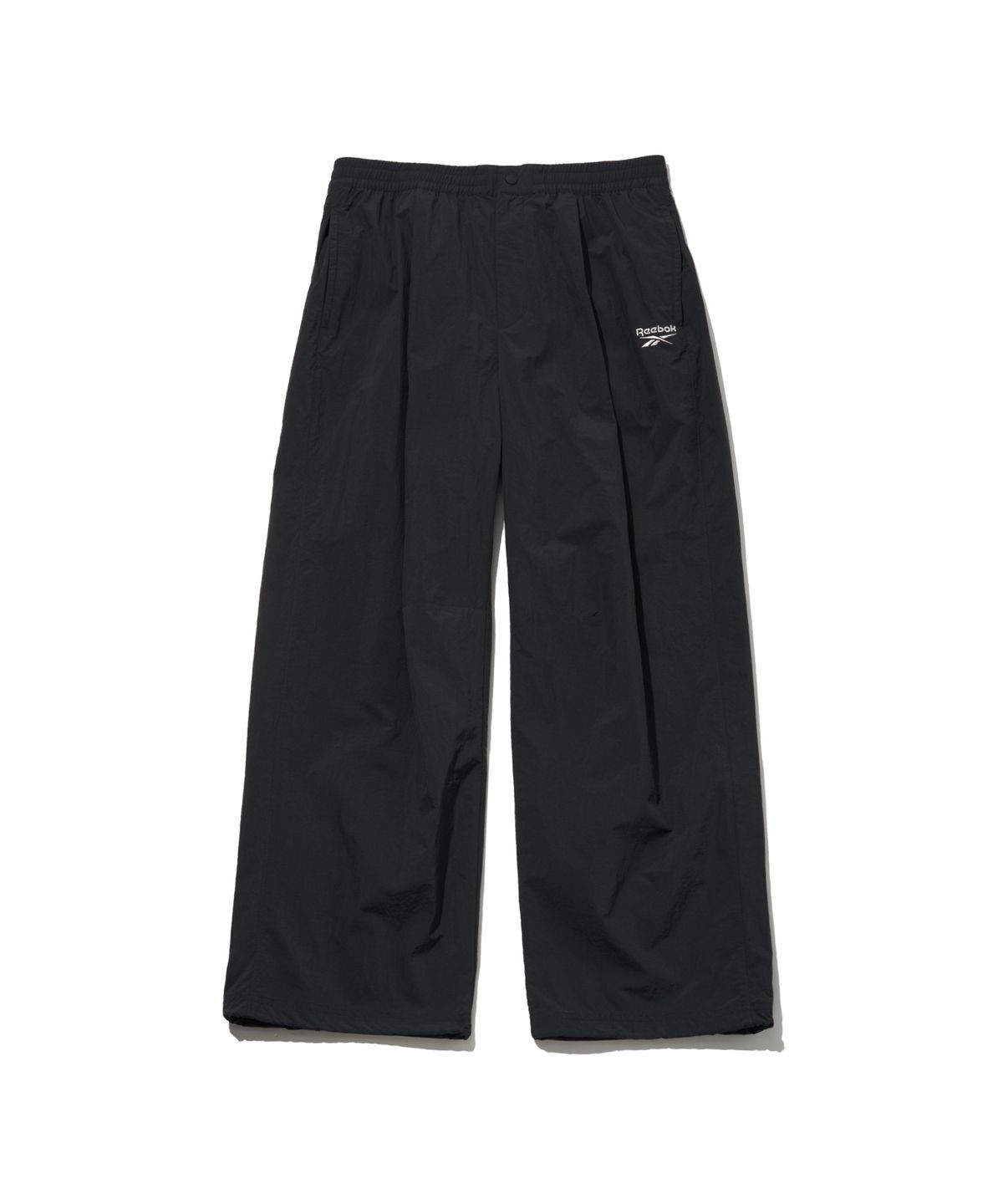 리복(REEBOK) 와이드 파라슈트 팬츠 - 블랙