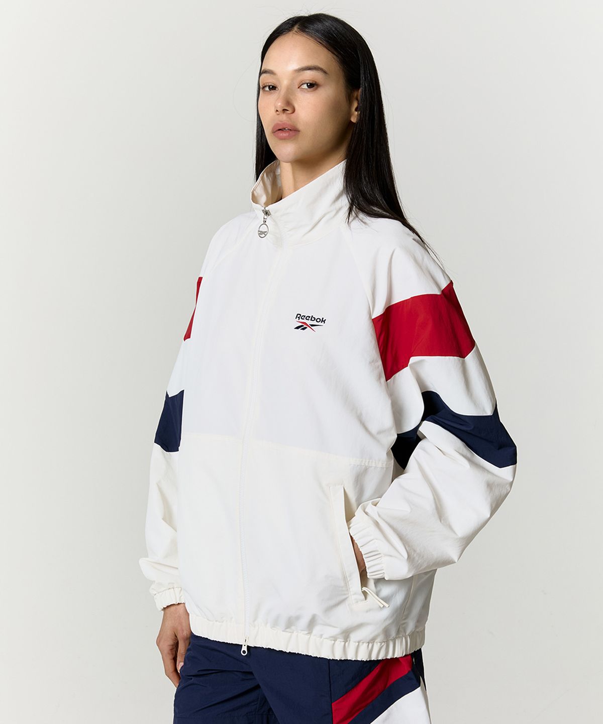 리복(REEBOK) DNA 윈드 브레이커 - 화이트