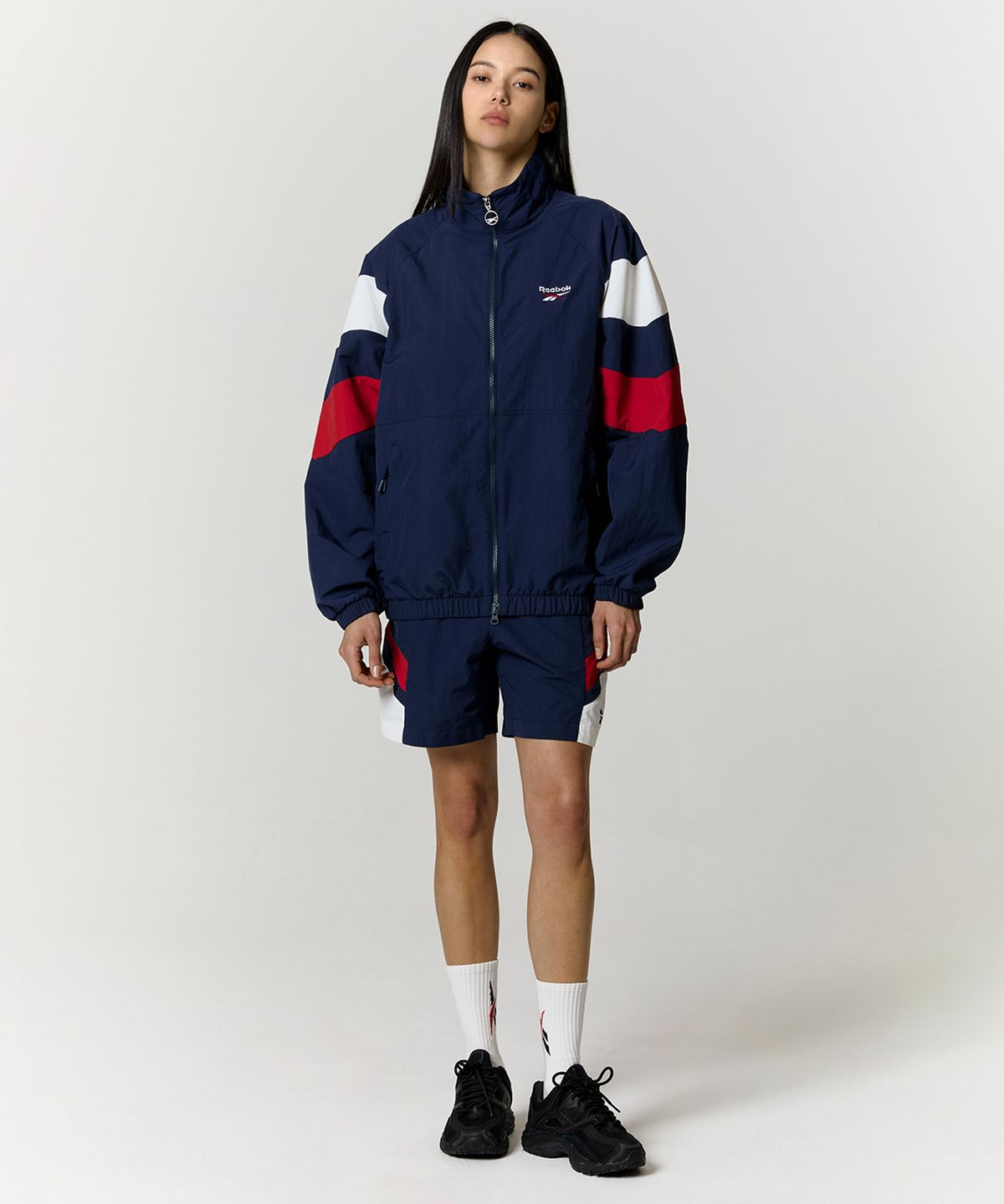 리복(REEBOK) DNA 윈드 브레이커 - 네이비