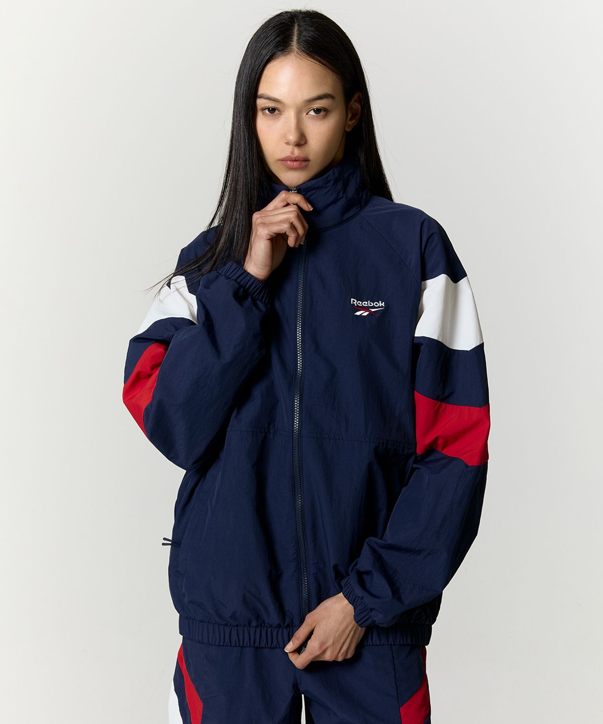리복(REEBOK) DNA 윈드 브레이커 - 네이비