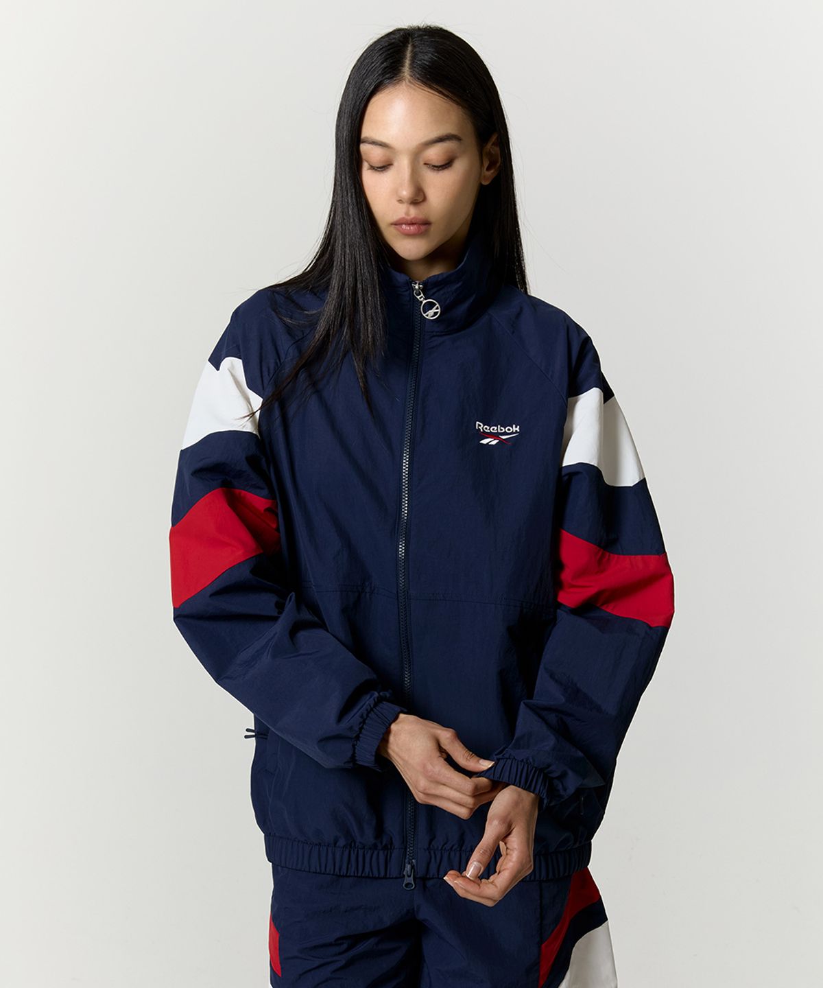 리복(REEBOK) DNA 윈드 브레이커 - 네이비