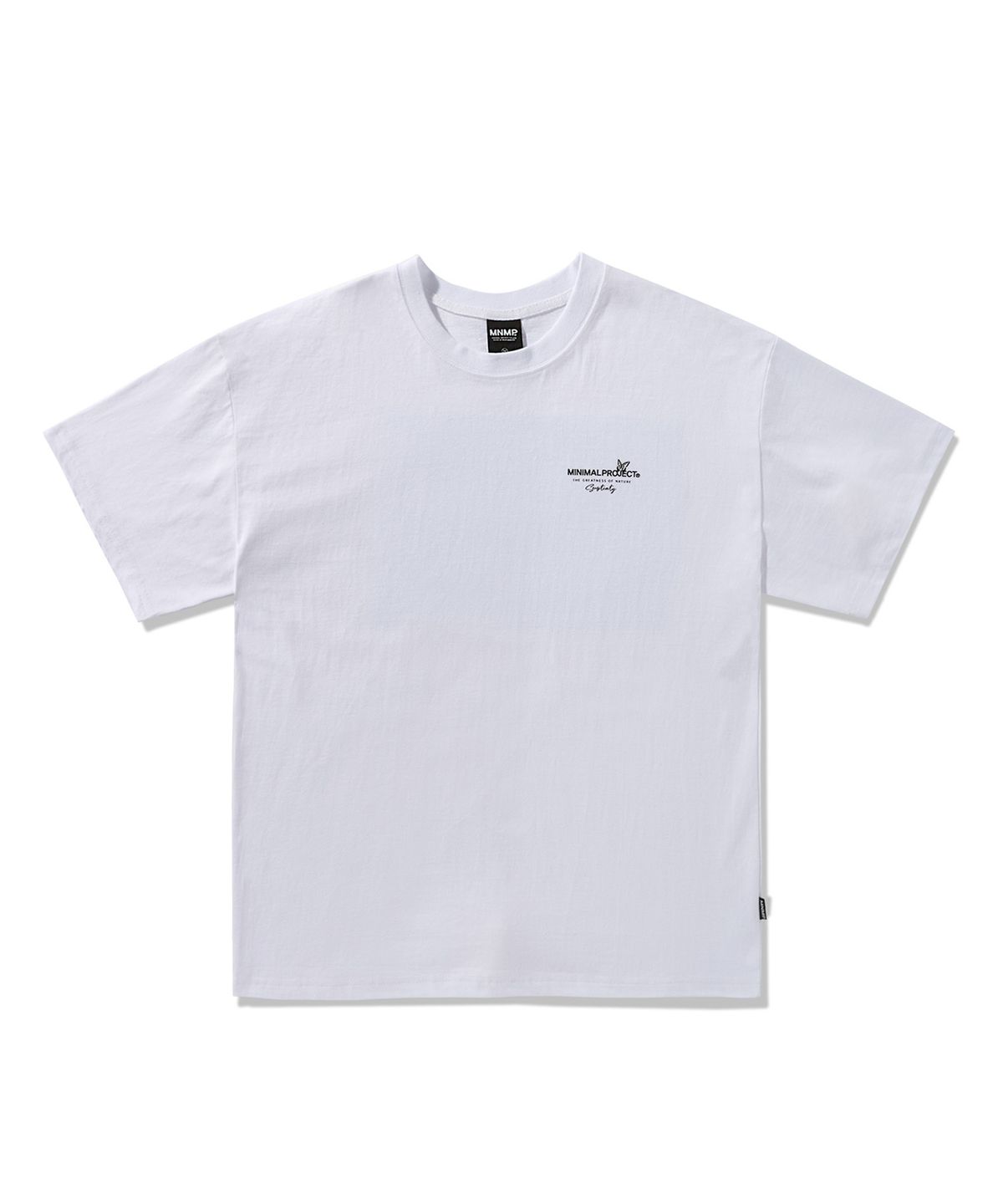 미니멀프로젝트(MINIMALPROJECT) 플라워 프레임 피그먼트 반팔티셔츠 MST164 [WHITE]