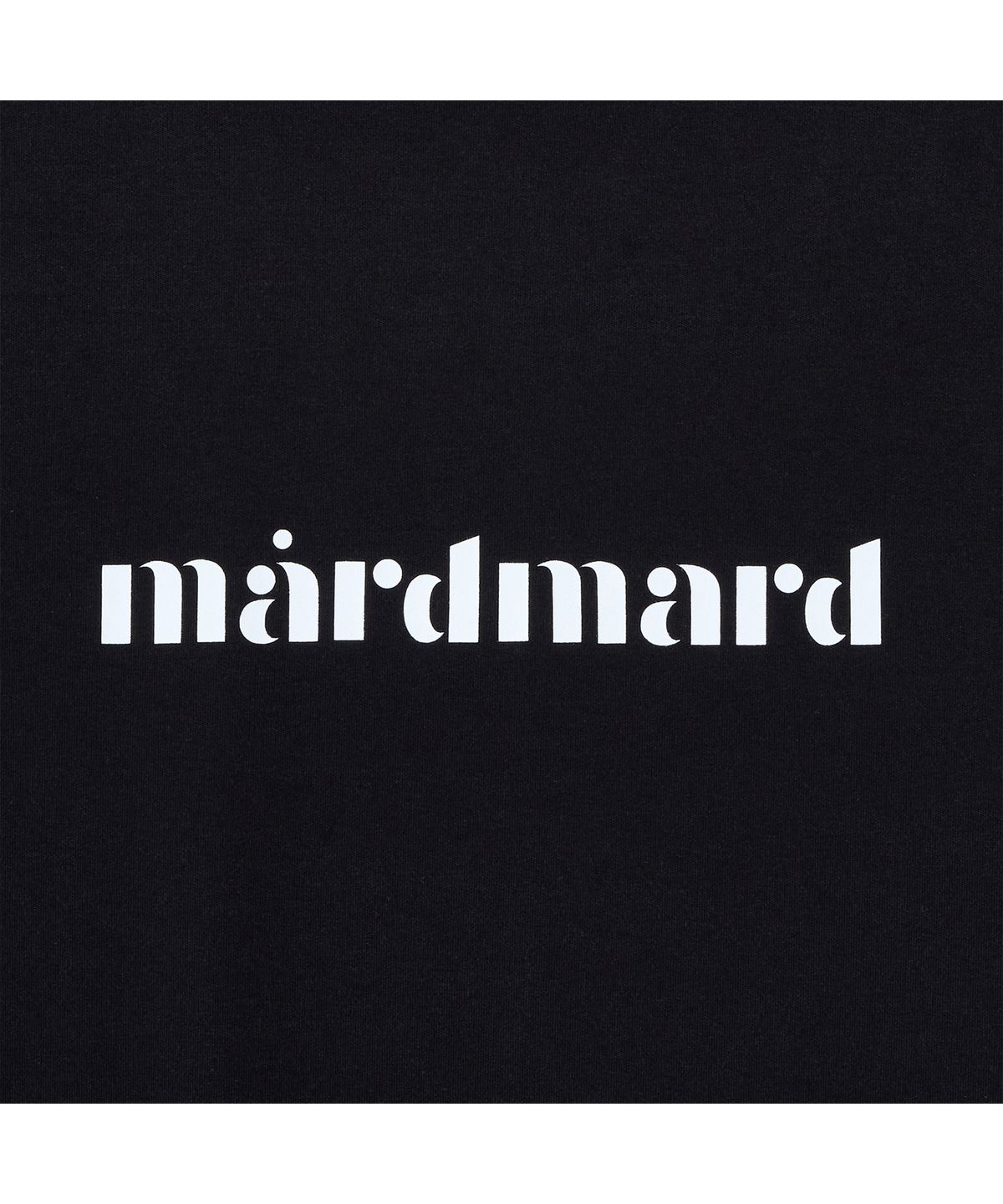 마드마드(MARDMARD) 에센셜 로고 티셔츠-블랙
