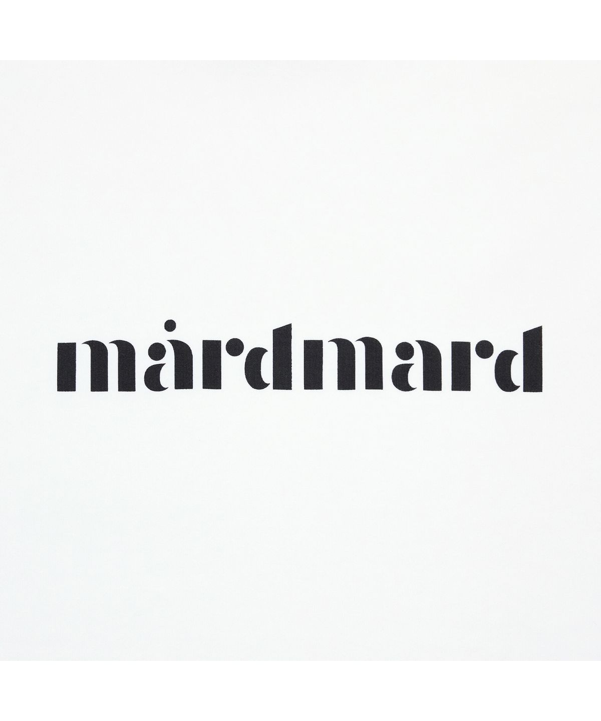 마드마드(MARDMARD) 에센셜 로고 티셔츠-화이트