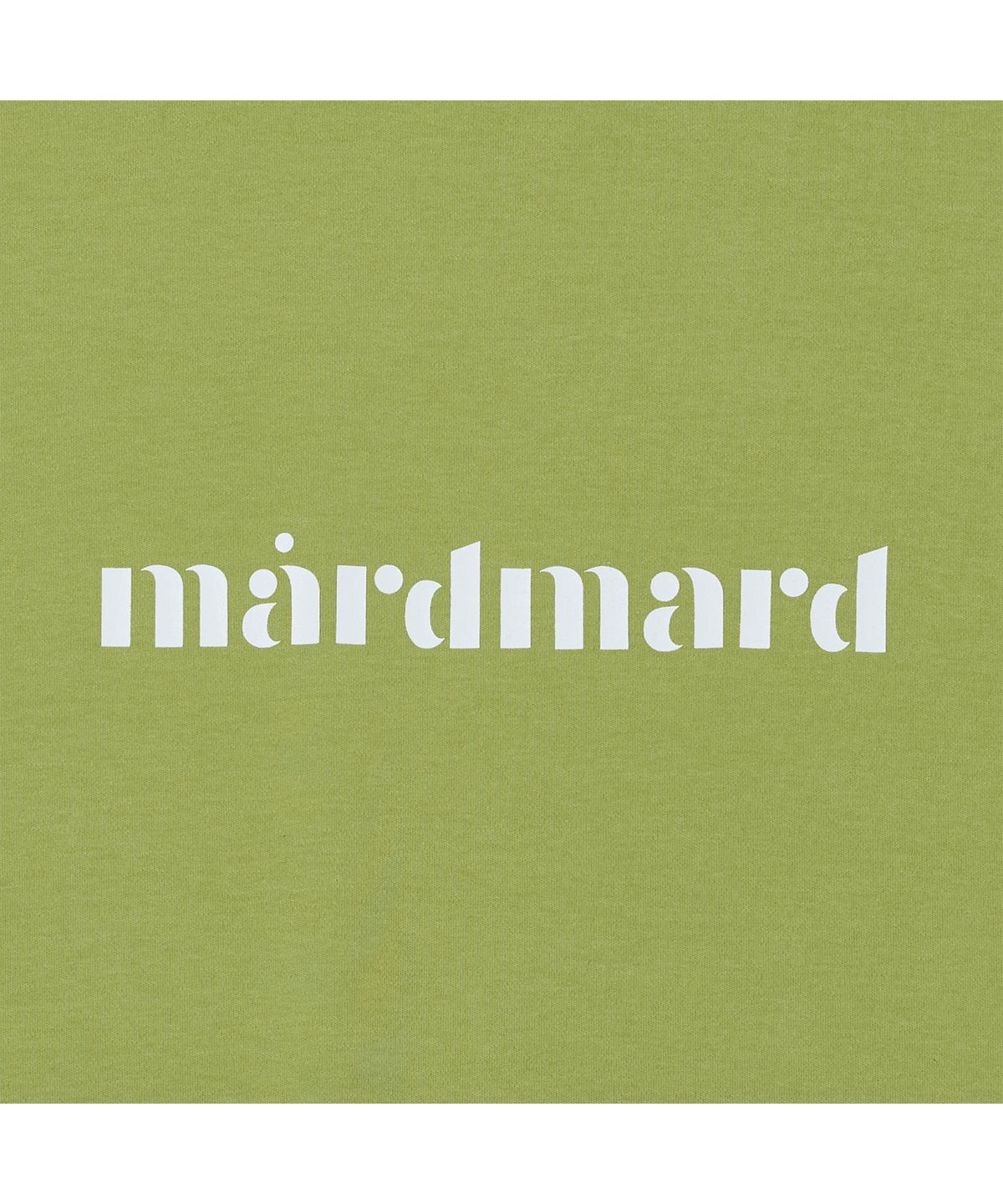 마드마드(MARDMARD) 에센셜 로고 티셔츠-그린
