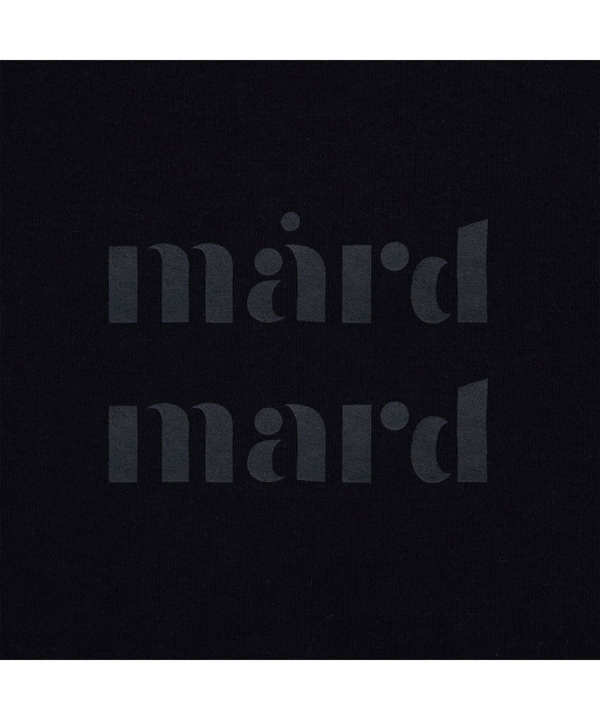 마드마드(MARDMARD) 아르망 로고 크롭 티셔츠-블랙