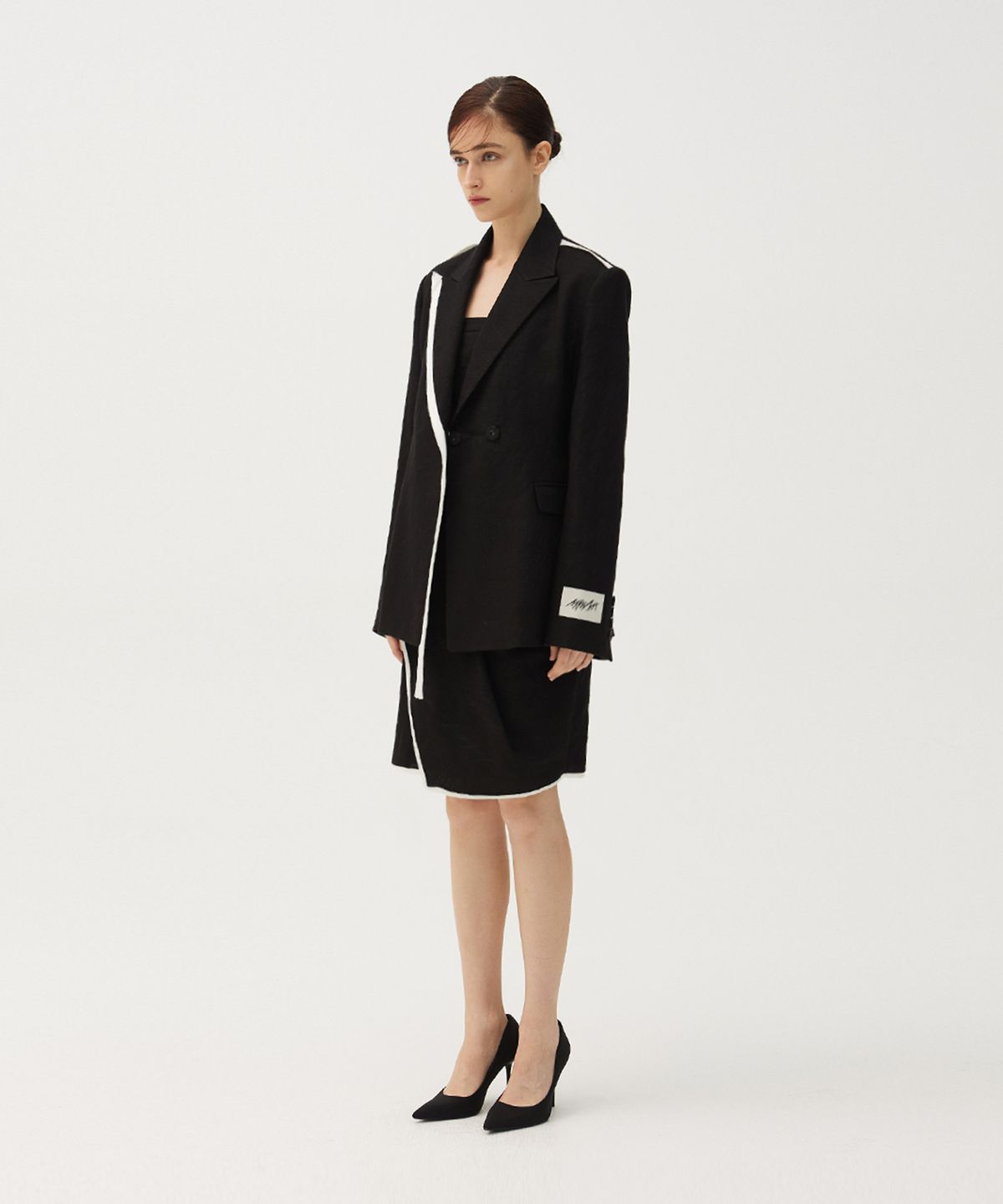 므아므(MMAM) Linen stitch line jacket