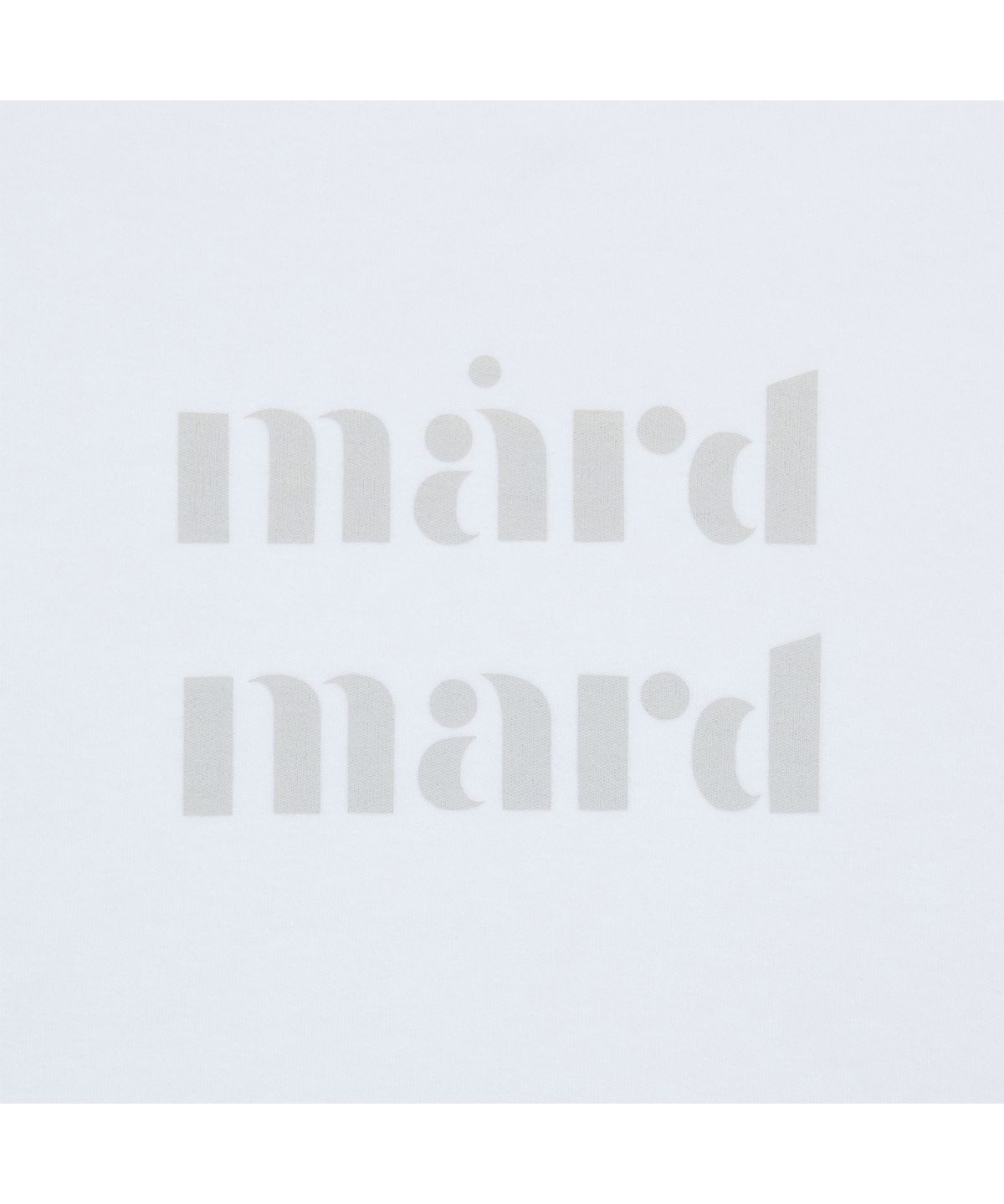 마드마드(MARDMARD) 아르망 로고 크롭 티셔츠-화이트