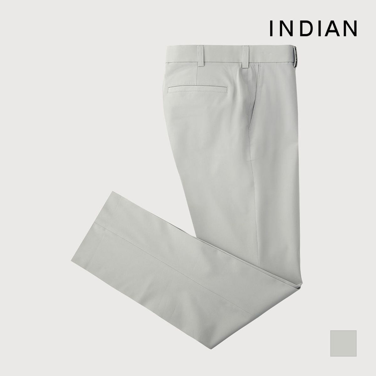 인디안(INDIAN) 폴리스판 그레이 바지_MIGDLYM2301