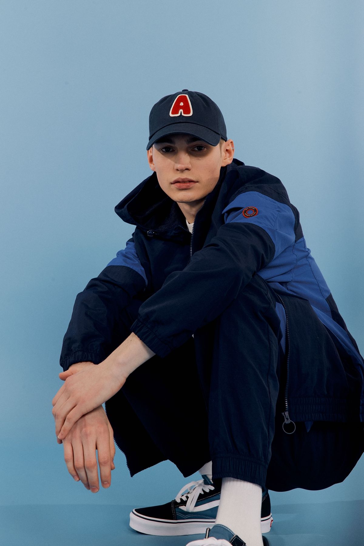 아부가르시아(ABU GARCIA) 웜업 후드 집업 NAVY