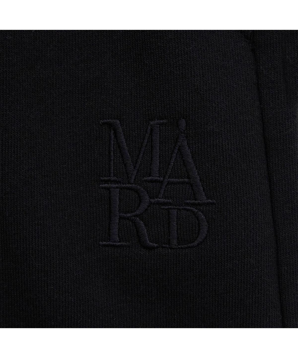 마드마드(MARDMARD) 에센셜 심볼 로고 스웻 팬츠-블랙