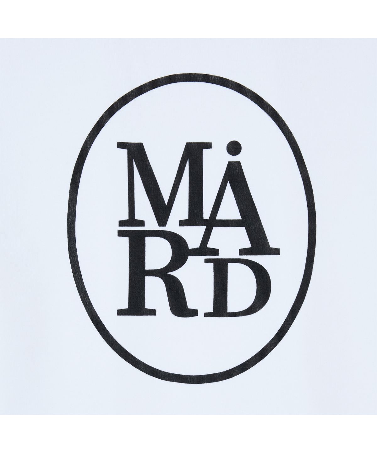 마드마드(MARDMARD) 심볼 크롭 티셔츠-화이트