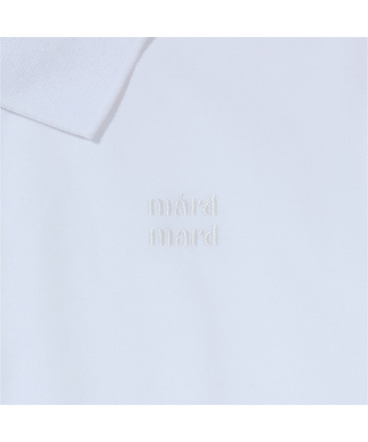 마드마드(MARDMARD) 홀리데이 PK 크롭 티셔츠-화이트