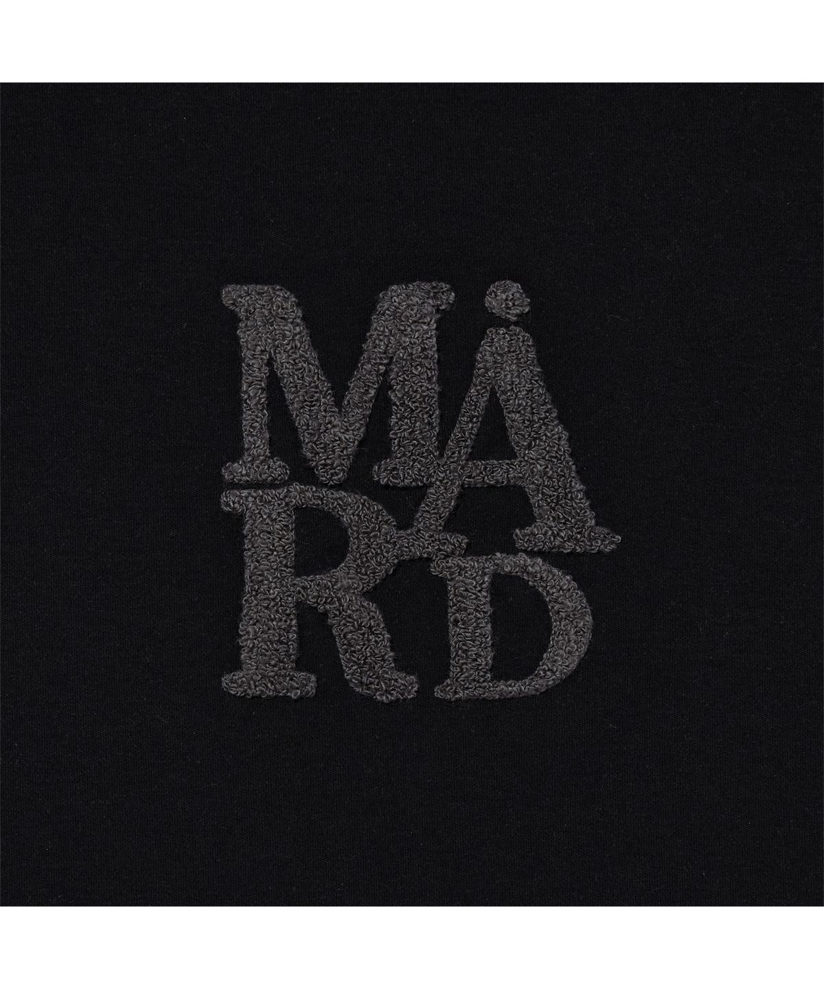 마드마드(MARDMARD) 클래식 로고 크롭 티셔츠-블랙