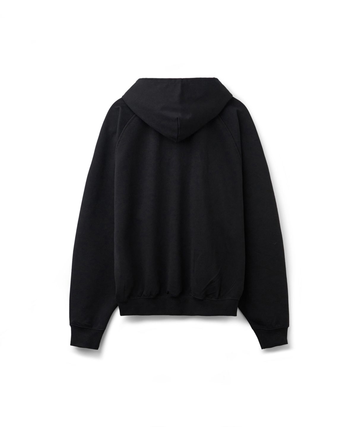 에르에르(ERER) Vintage Painted Raglan Hoodie Black