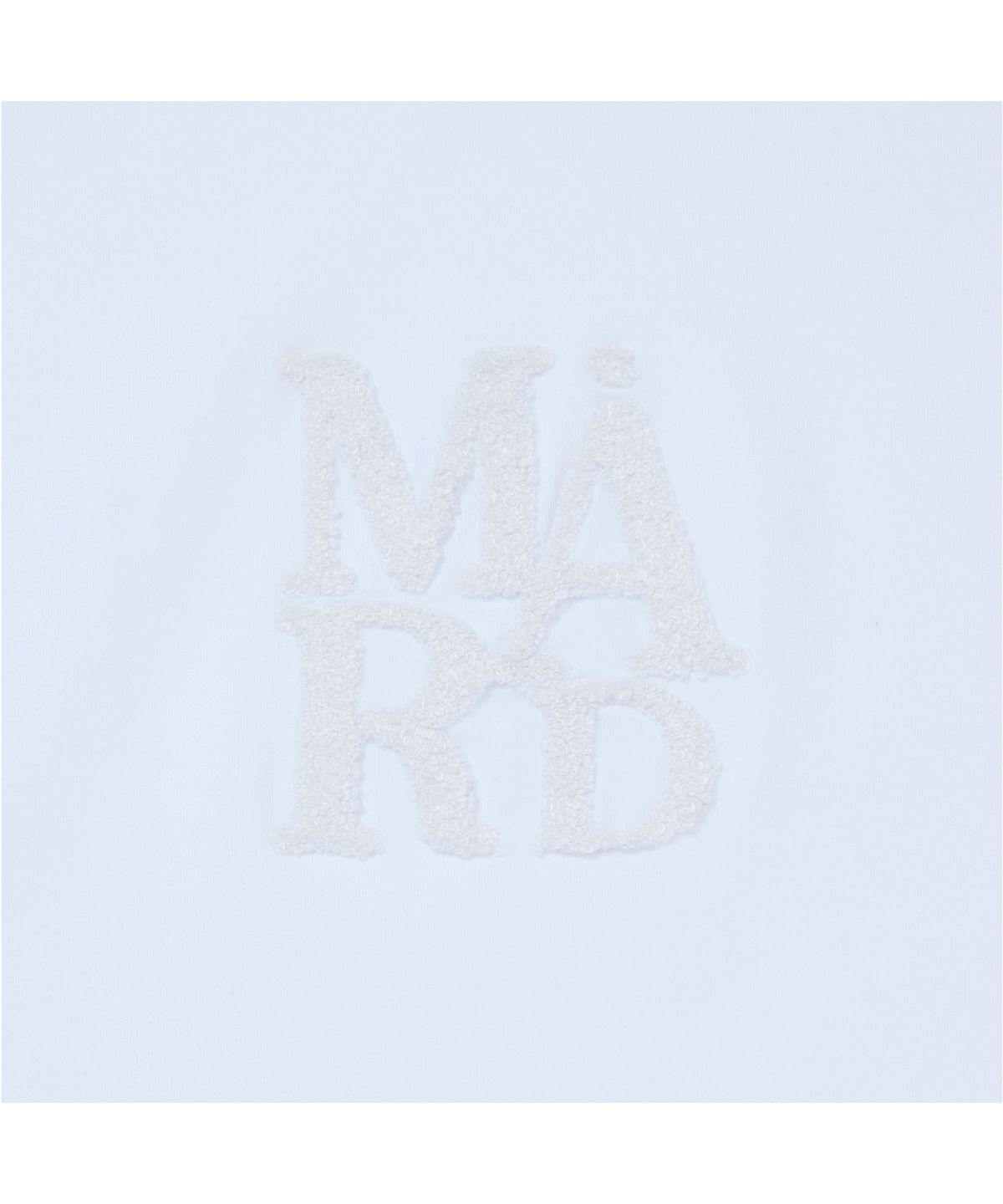 마드마드(MARDMARD) 클래식 로고 크롭 티셔츠-화이트