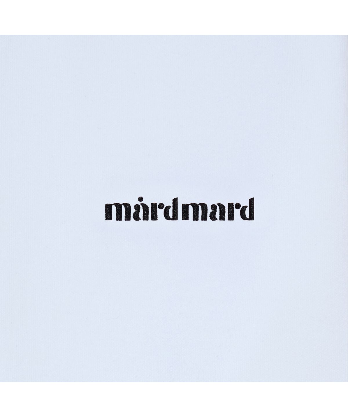 마드마드(MARDMARD) 리브 링거 크롭 티셔츠-화이트