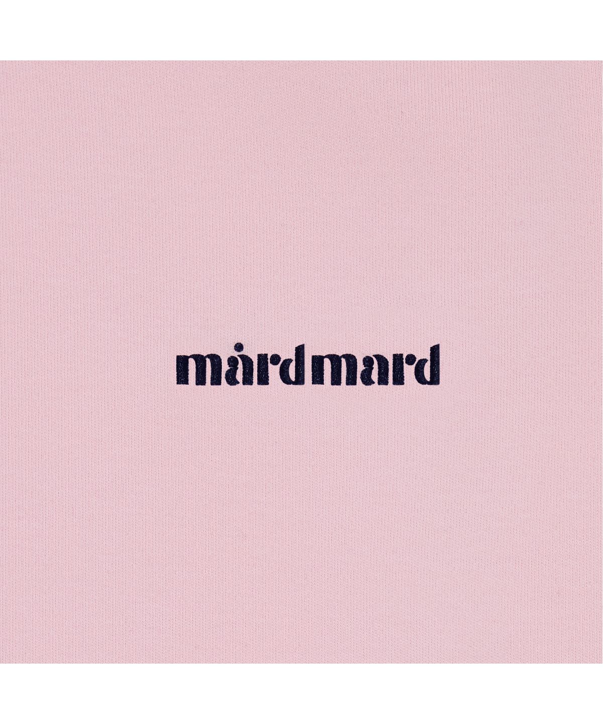마드마드(MARDMARD) 리브 링거 크롭 티셔츠-핑크