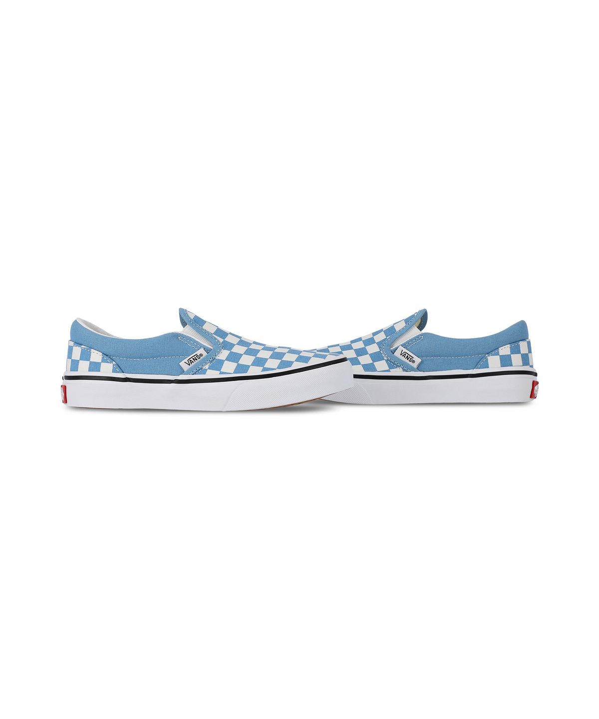 반스 키즈(VANS KIDS) 클래식 슬립온 키즈 컬러띠어리 체커보드 헤리티지 블루