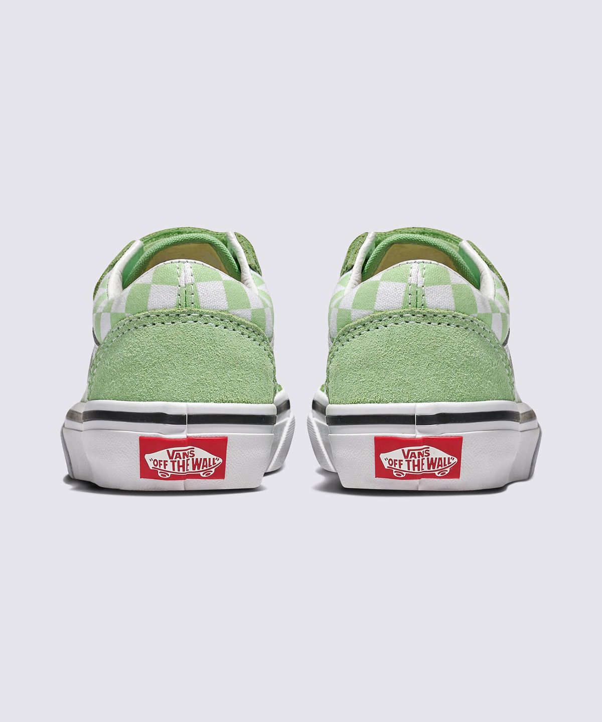 반스 키즈(VANS KIDS) 올드스쿨 V 키즈 컬러띠어리 체커보드 피스타치오 그린