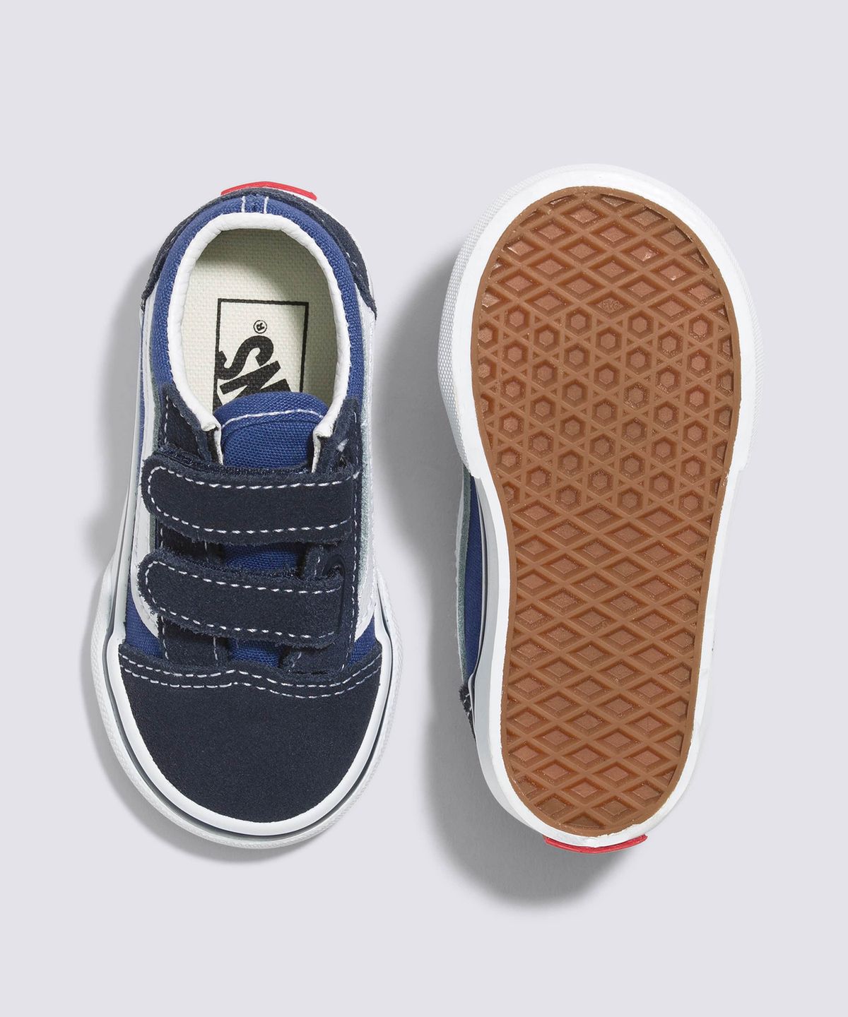 반스 키즈(VANS KIDS) 올드스쿨 V 토들러 밸크로 네이비