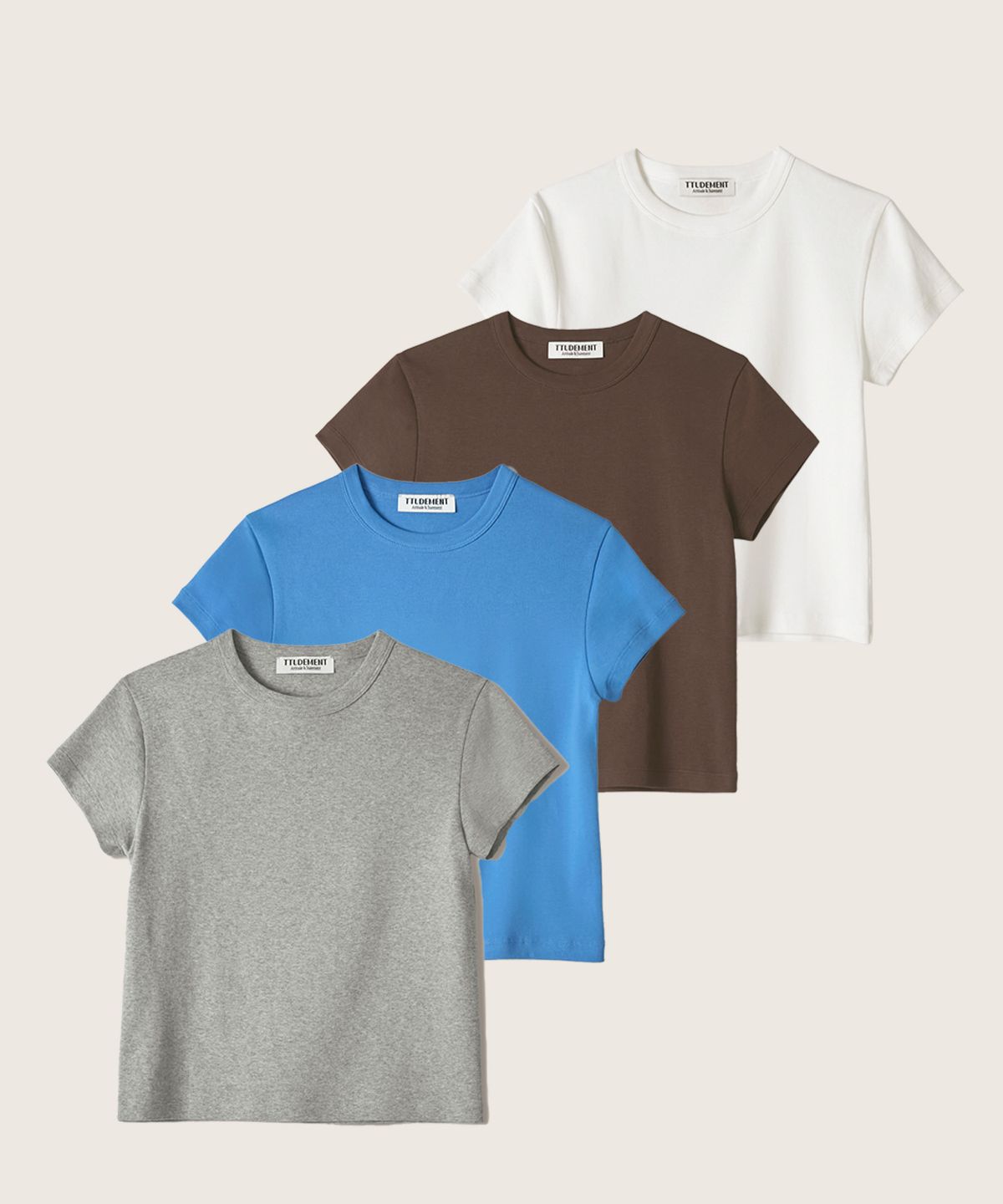 튜드먼트(TTUDEMENT) [7COLORS] 50s EMBROIDERED T-SHIRT