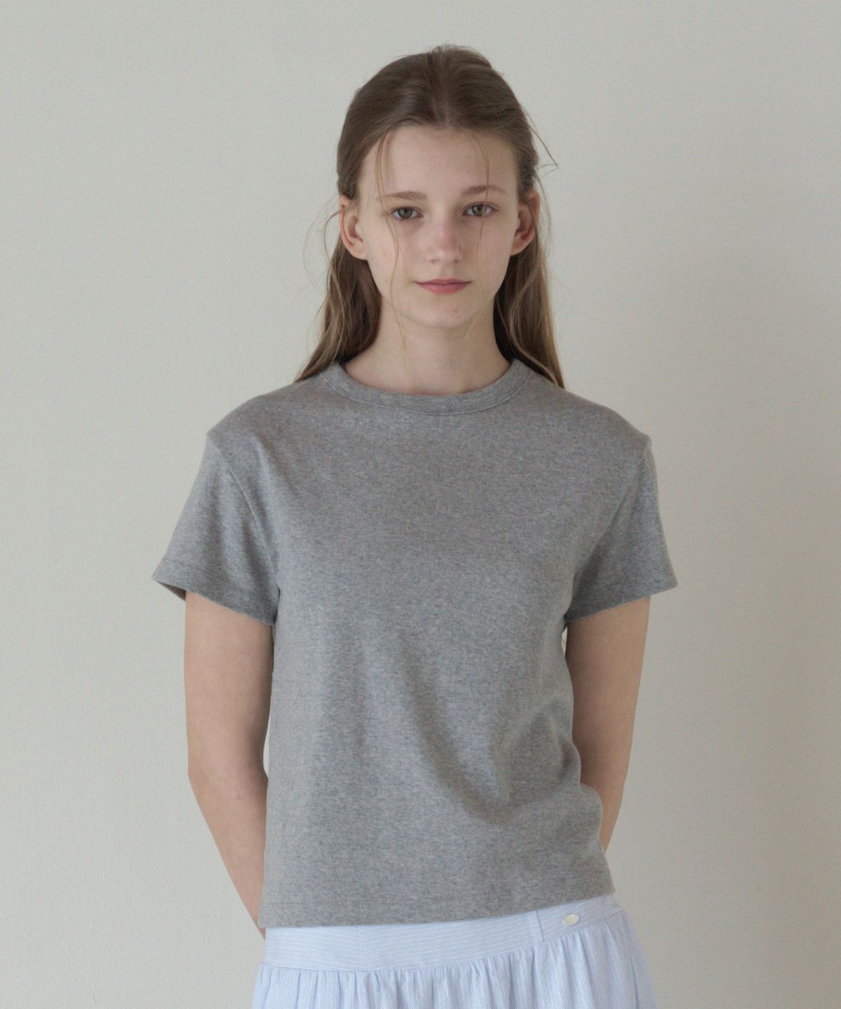 튜드먼트(TTUDEMENT) [7COLORS] 50s EMBROIDERED T-SHIRT