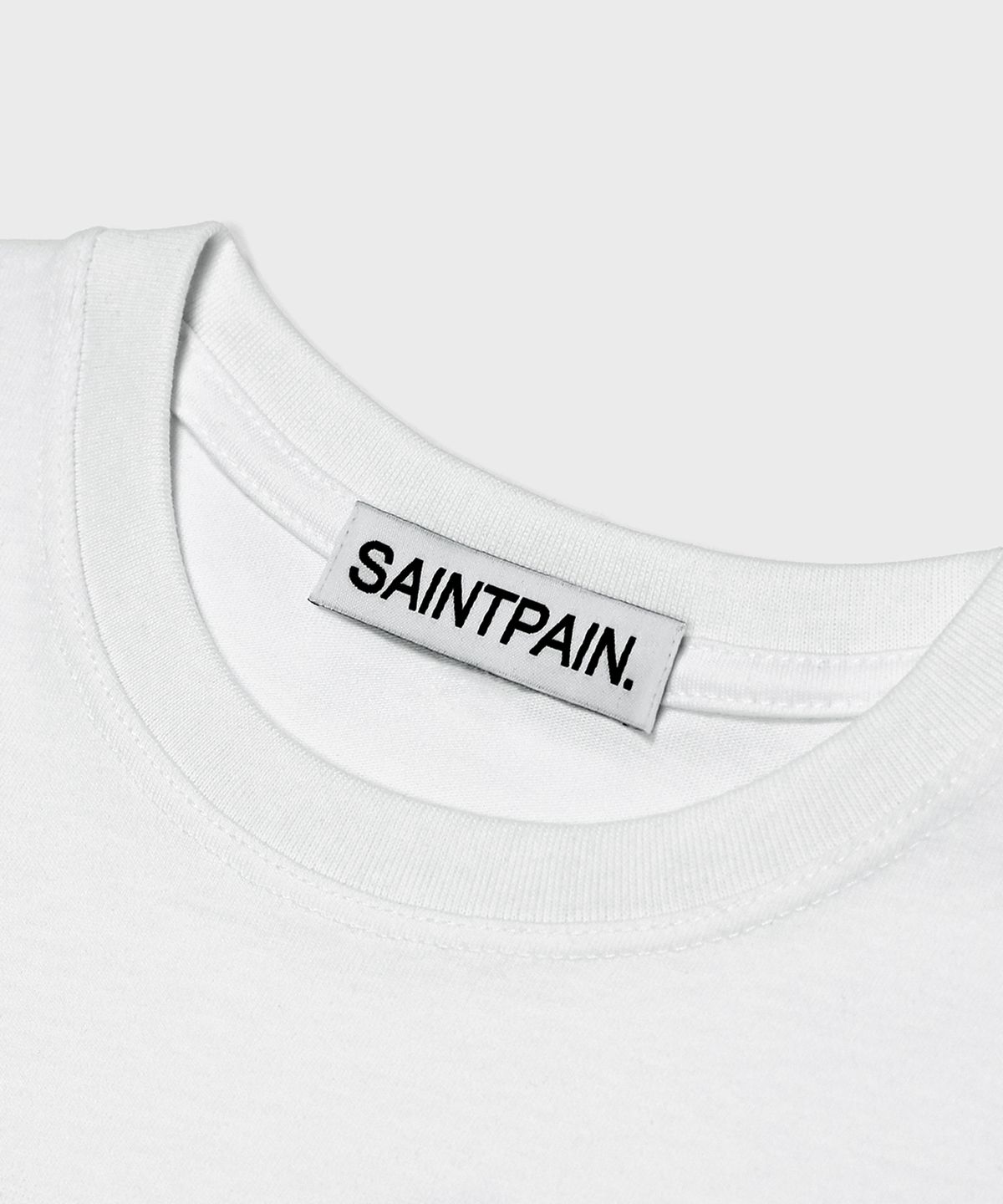 세인트페인(SAINTPAIN) SP 노바 크롭 반팔티 화이트