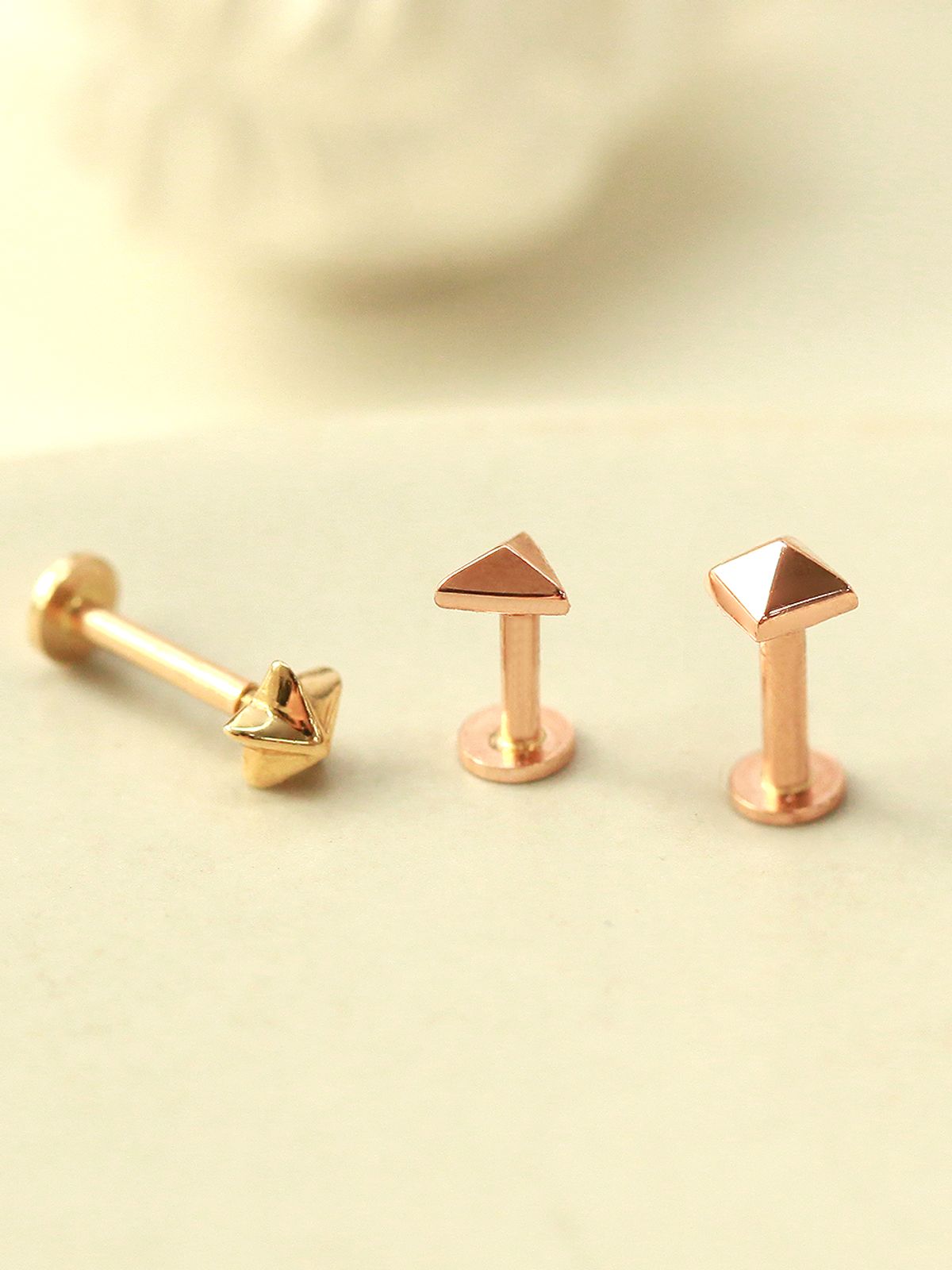 미니멀피어싱(MINIMALPIERCING) 14K 인터널 미니미 도형 라블렛 피어싱
