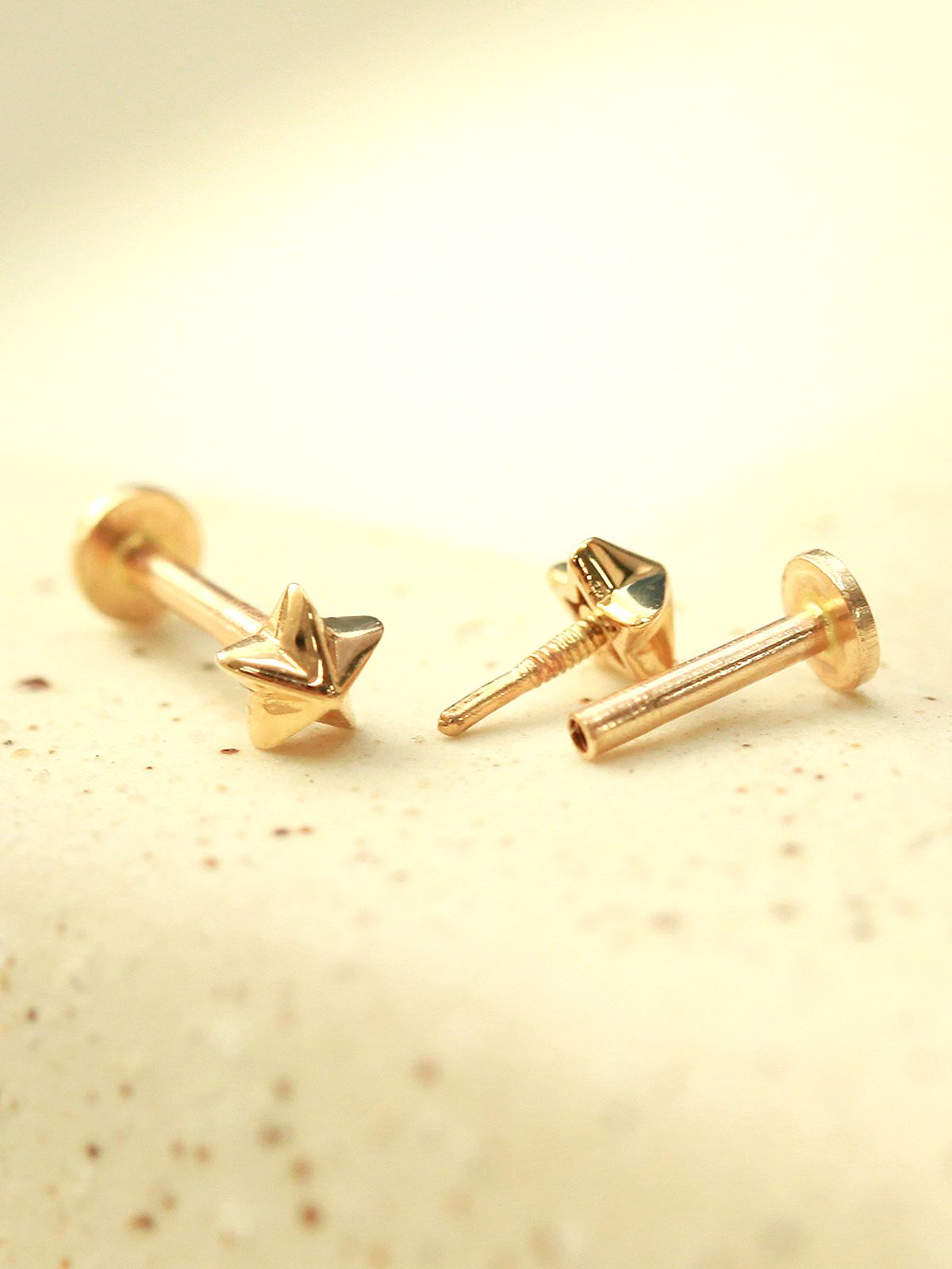 미니멀피어싱(MINIMALPIERCING) 14K 인터널 미니미 도형 라블렛 피어싱