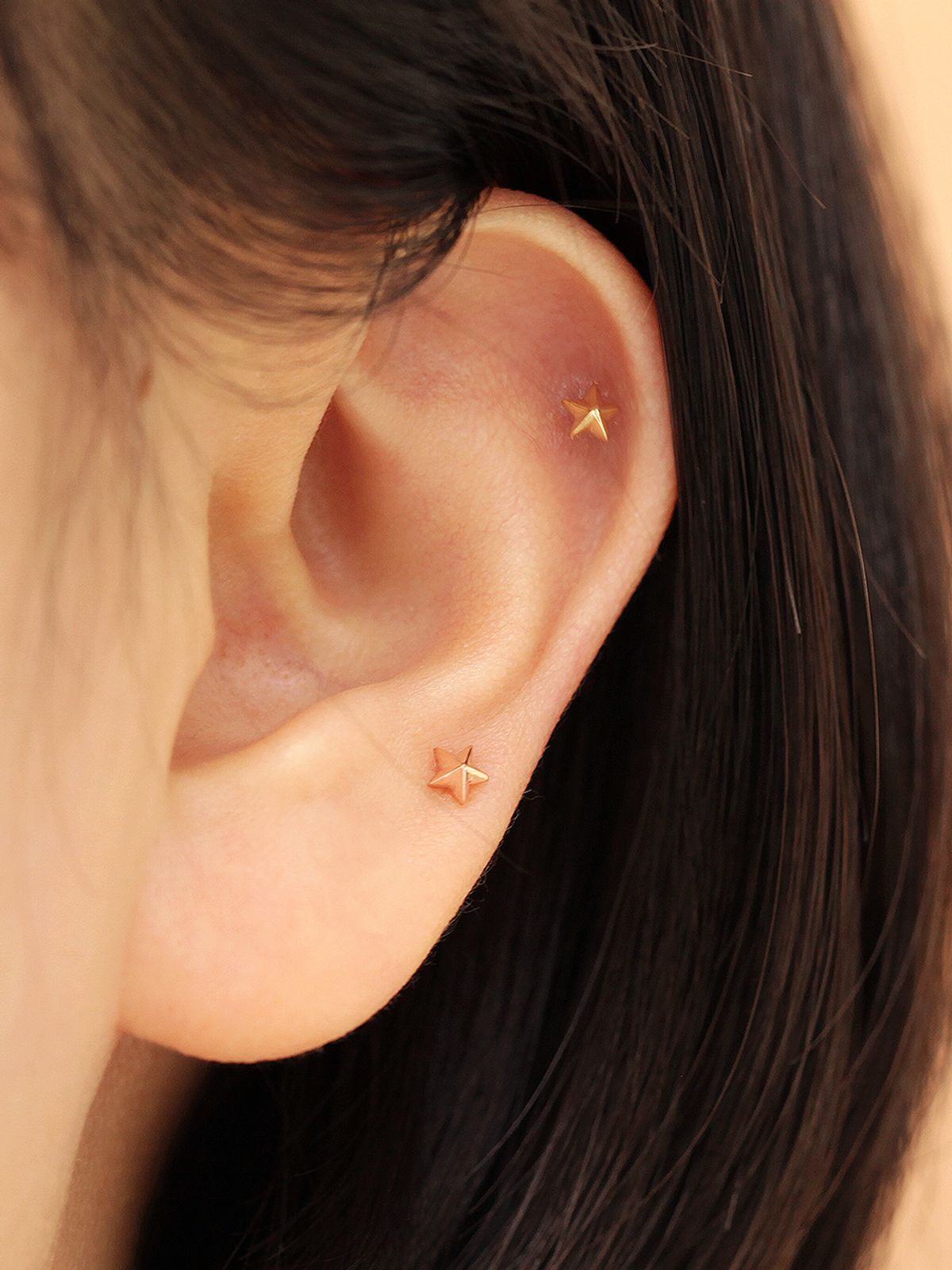 미니멀피어싱(MINIMALPIERCING) 14K 인터널 미니미 도형 라블렛 피어싱