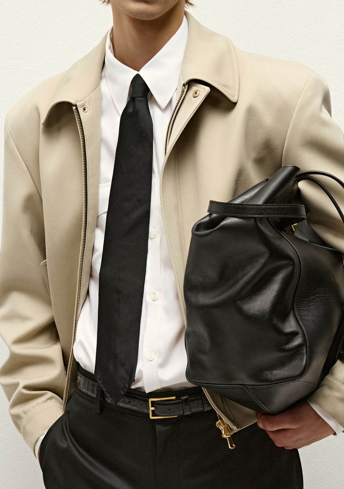 세비지(SAVAGE) Silk Necktie - Black