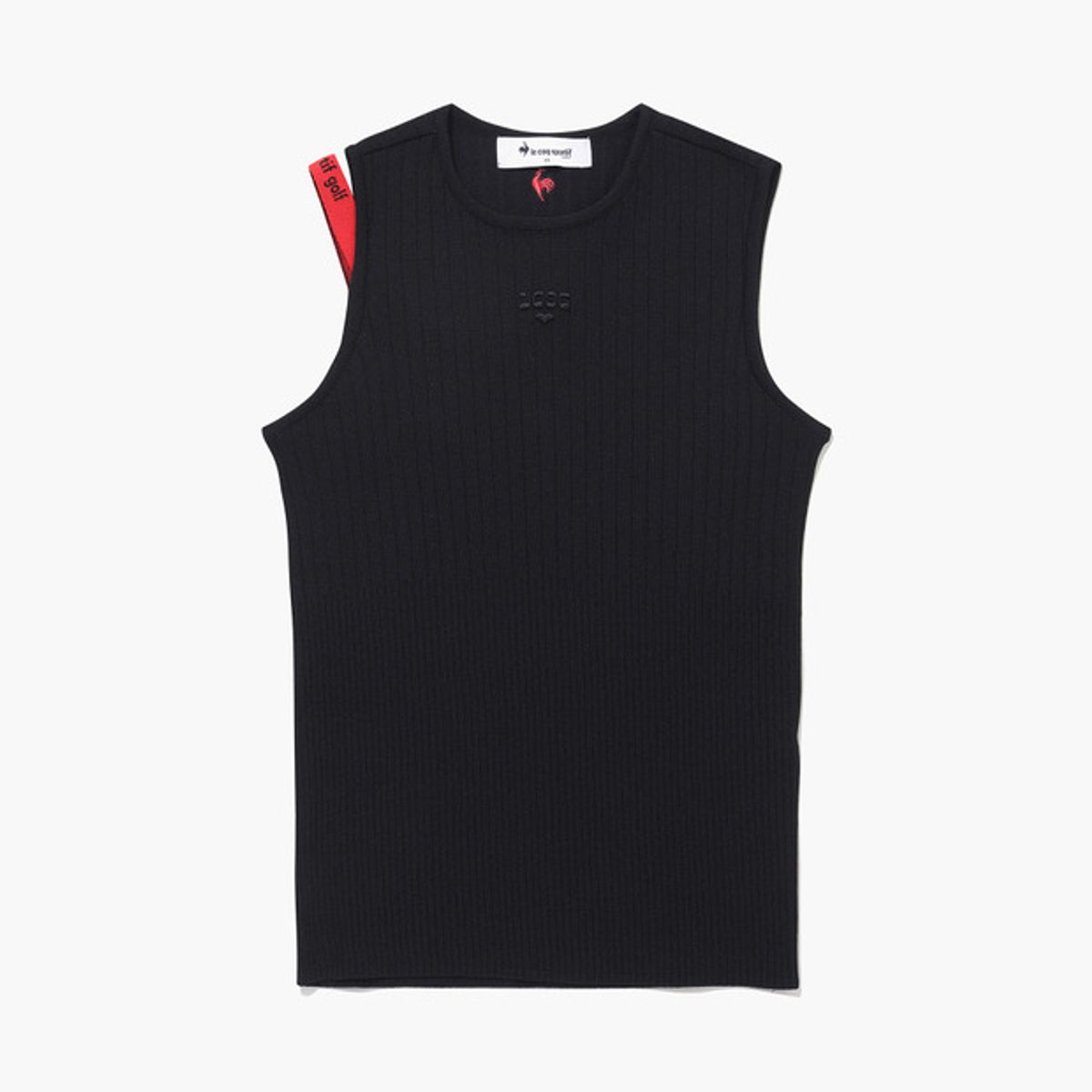 르꼬끄 골프(LECOQ GOLF) 여성 포인트 골조직 슬리 브리스 스웨터 (GQ222LKP42)