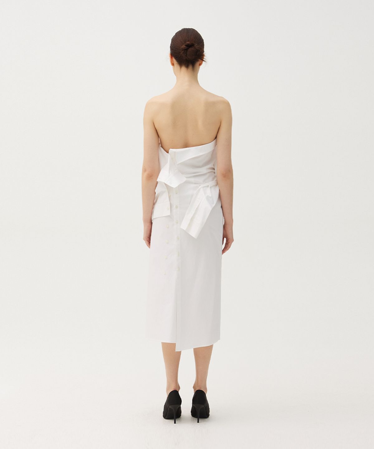 므아므(MMAM) Drape shirt dress