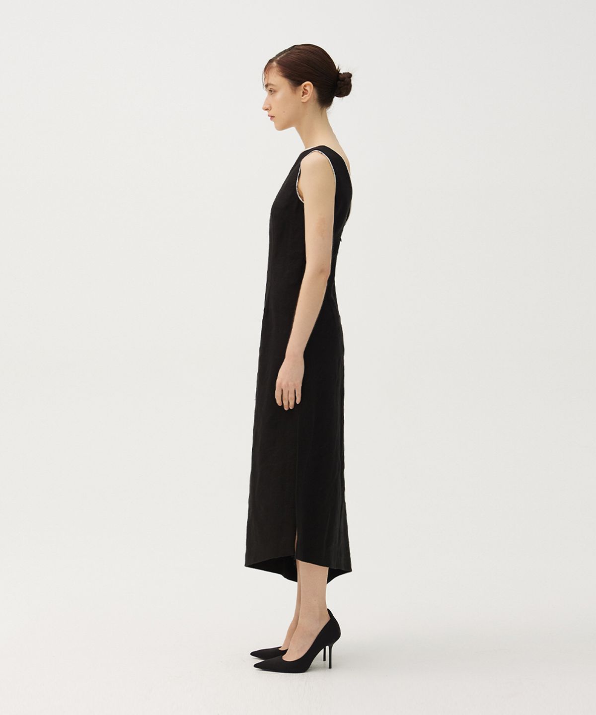 므아므(MMAM) Linen stitch unbalance dress