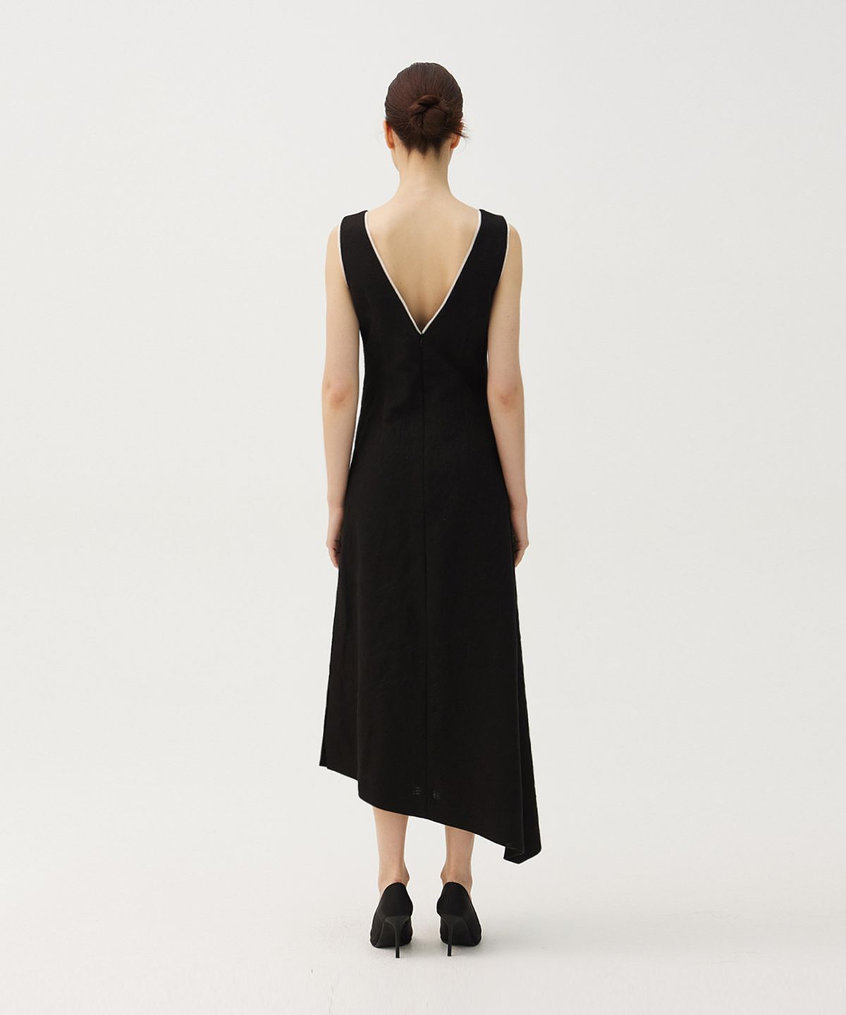 므아므(MMAM) Linen stitch unbalance dress