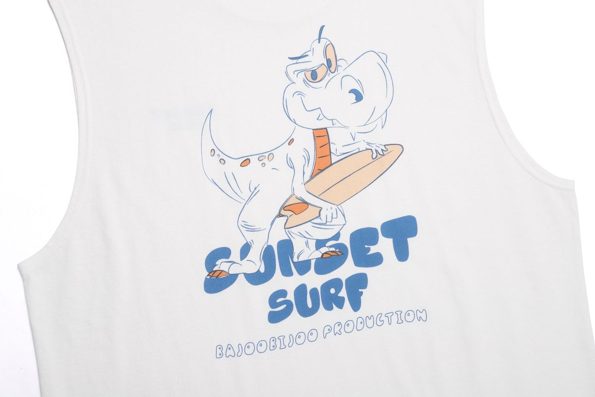 바쥬비쥬(BAJOO BIJOO) SUNSET SURF SLEEVELESS [WHITE]